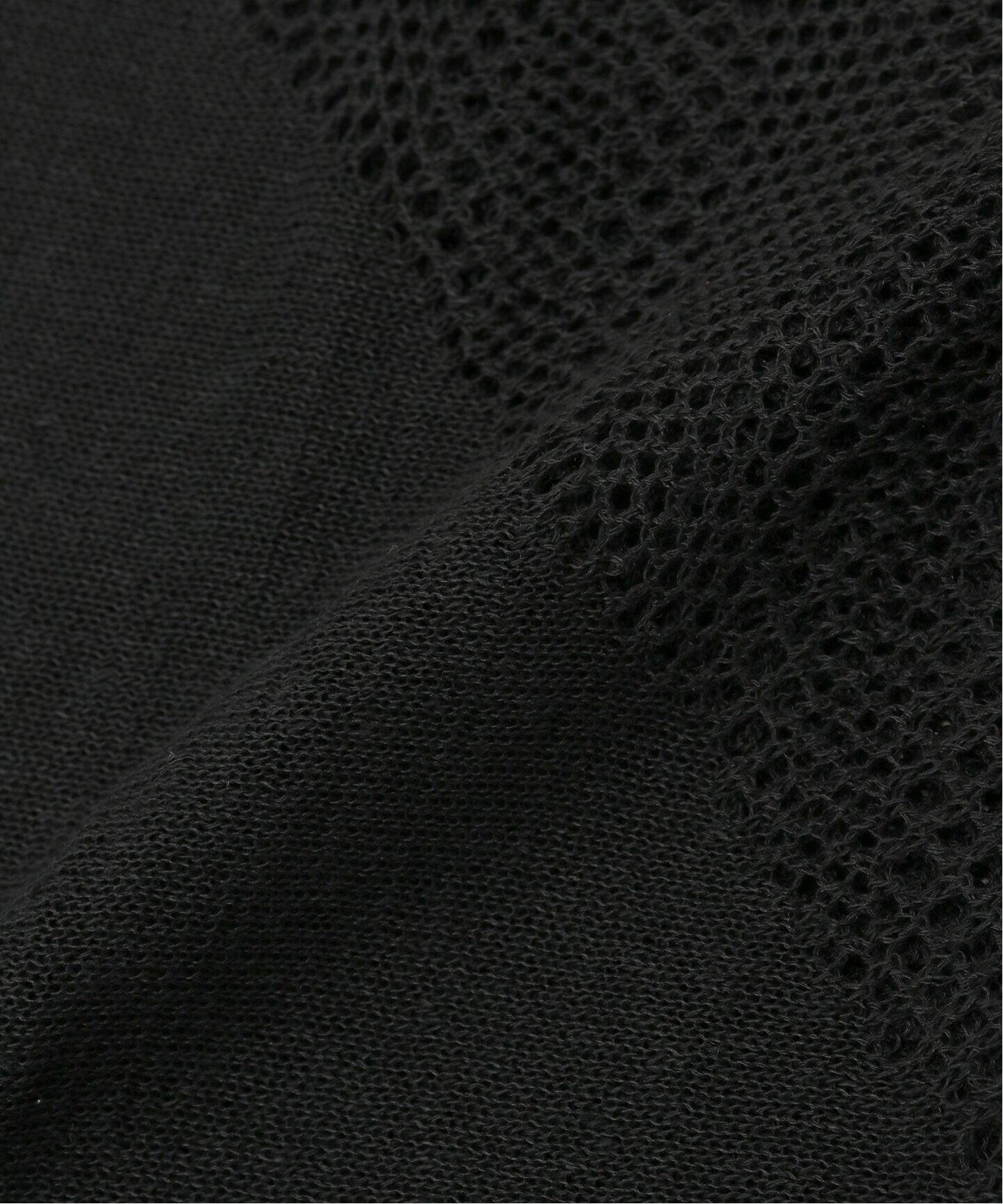 THROW / スロー Linen Cross Mesh Scarf TH241-S10K（スカーフ
