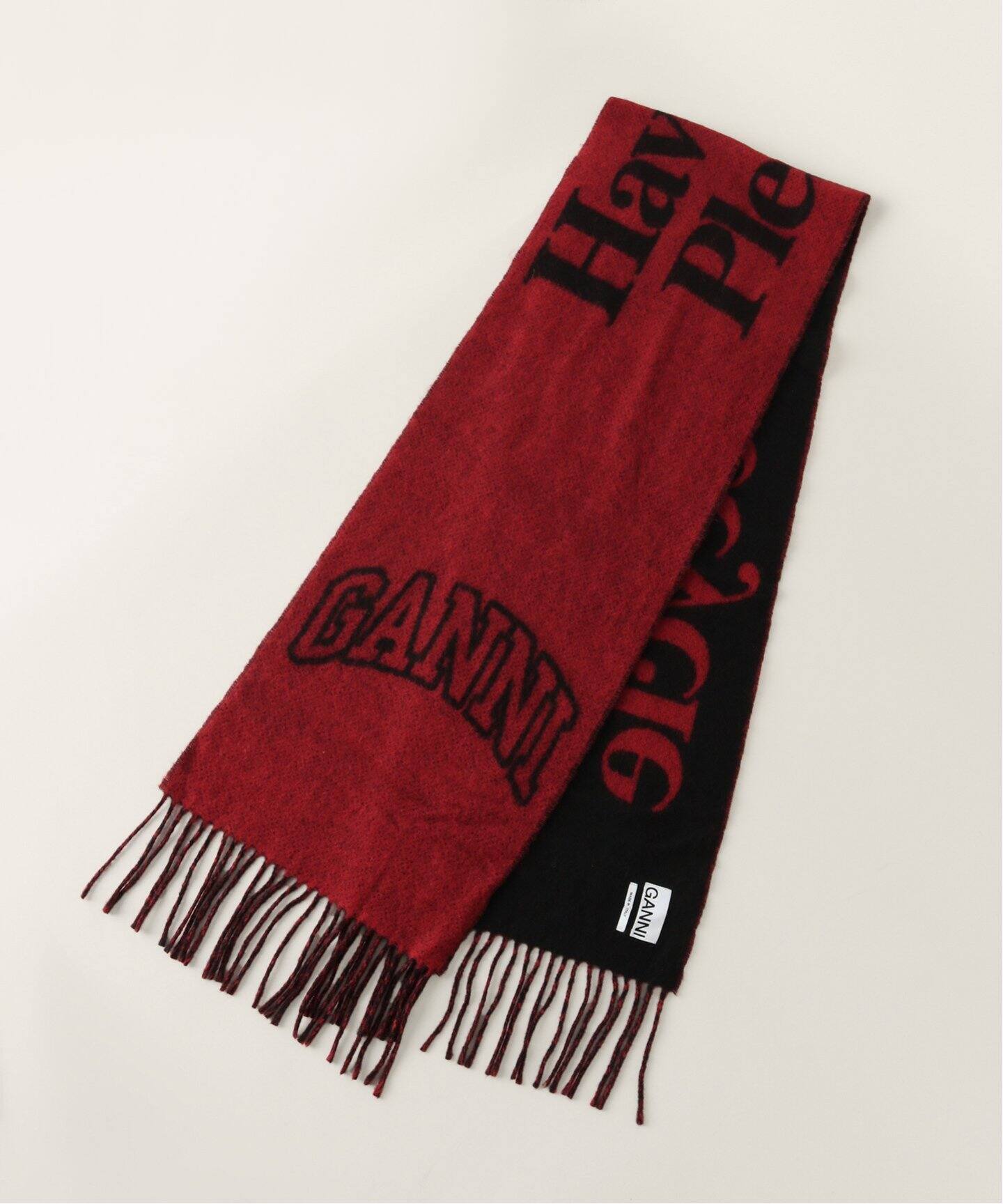 GANNI / ガニー】Narrow Scarf Please Recycle A6204（スカーフ  
