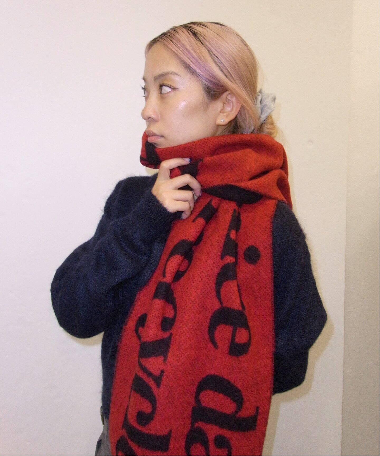 GANNI / ガニー】Narrow Scarf Please Recycle A6204（スカーフ  