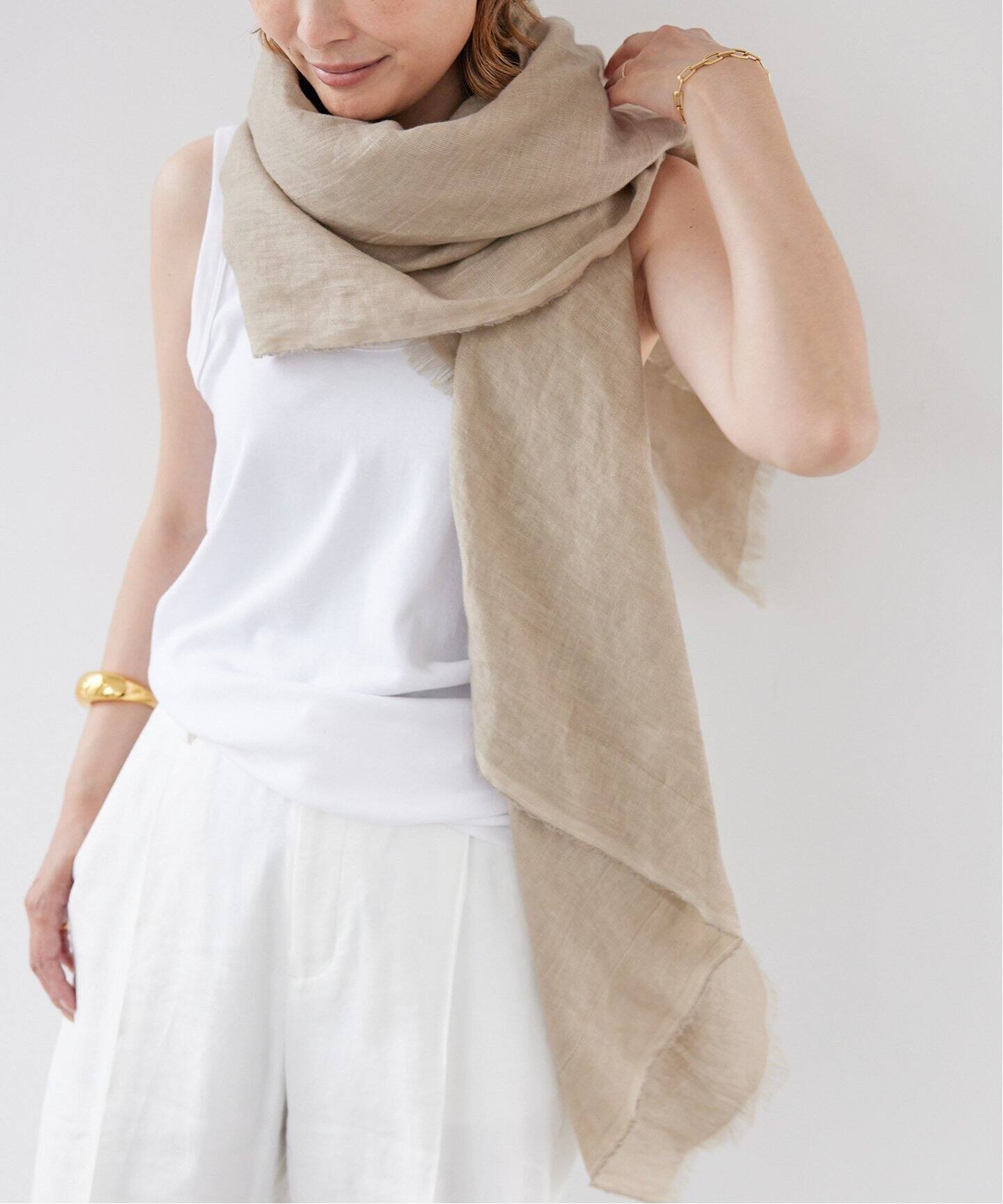 DESTIN/デスティン】 リネン ストール （ストール）｜Deuxieme Classe  