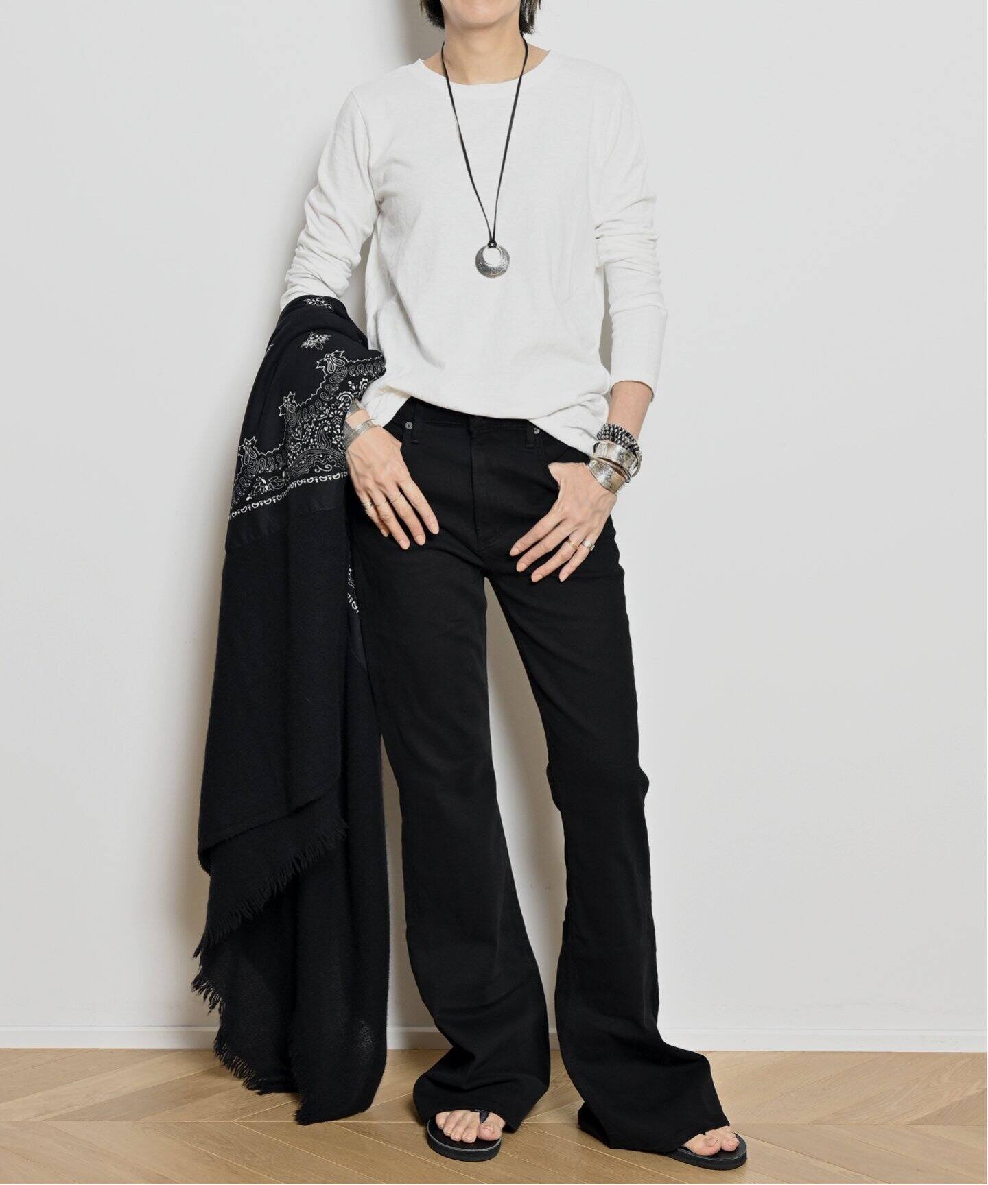 ドゥーズィエムクラス *DESTIN/デスティンリネン ストール新品 5351POUR LES HOMMES｜【destin / デスティン】ORGNICO