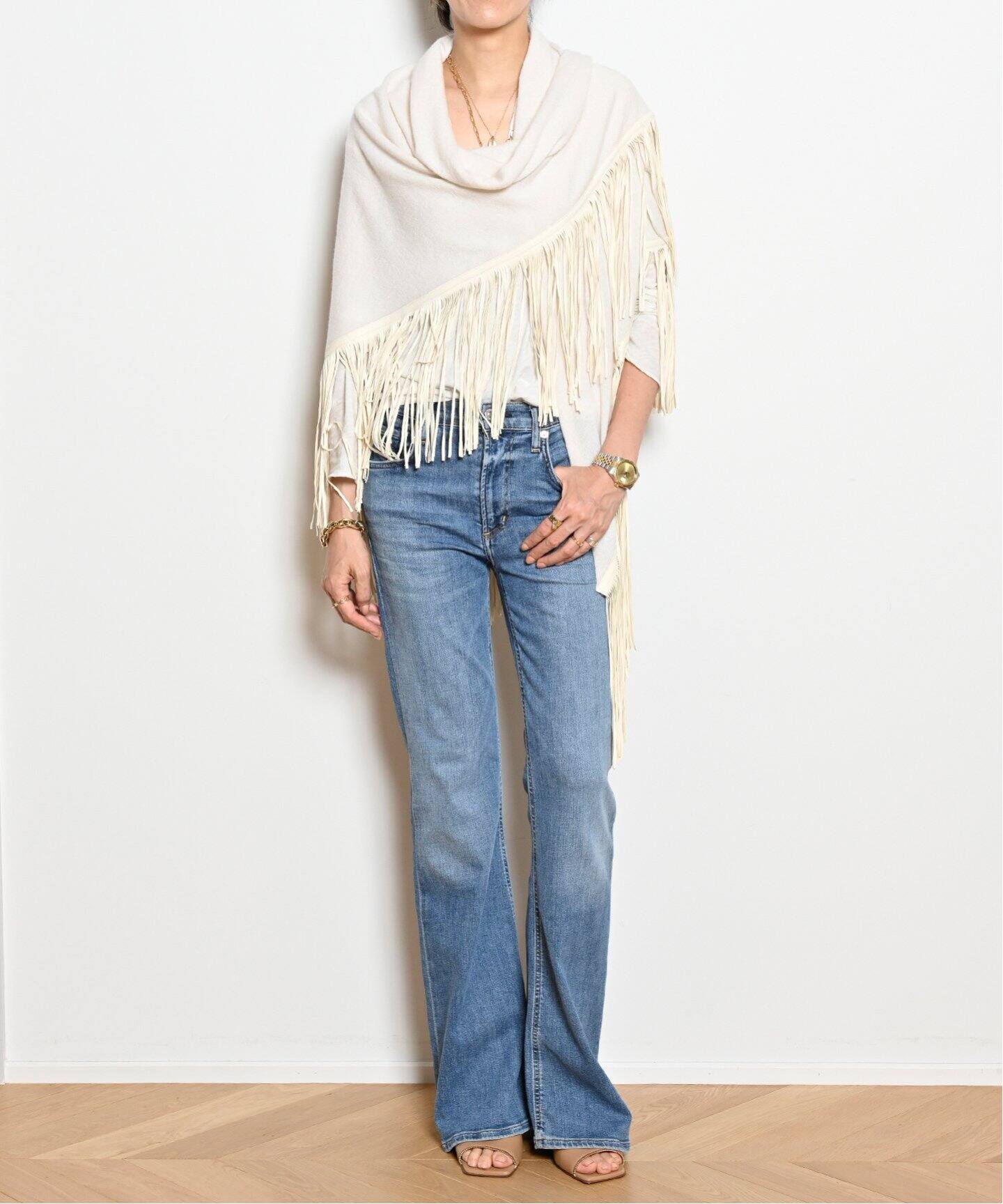 AP STUDIOベルカシミヤBel CashmereカシミアストールA2522 AP STUDIOベルカシミヤBel CashmereカシミアストールA2522