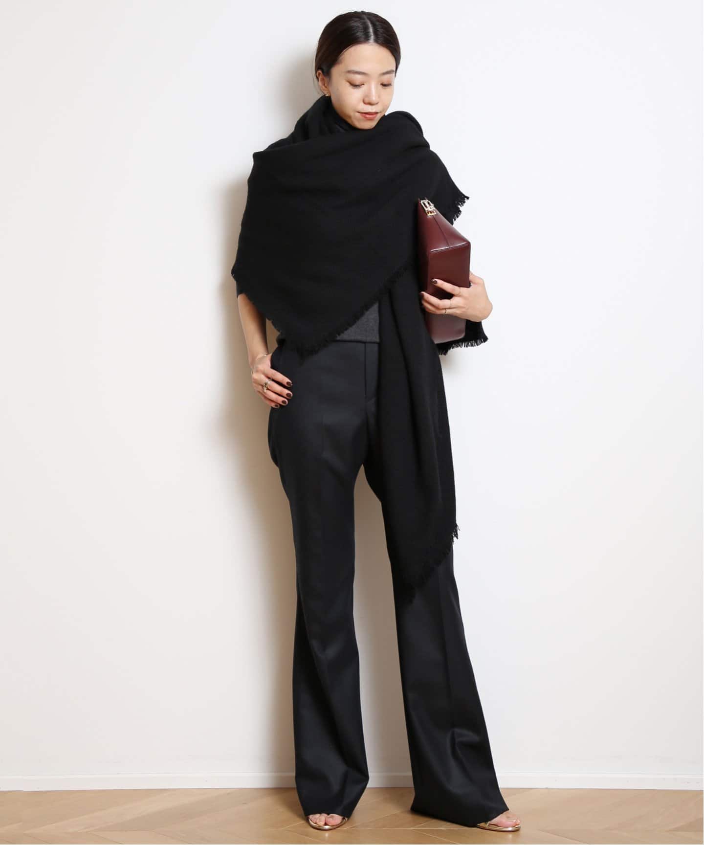 *美品*　ドゥーズィエムクラス　アロンピ　ALONPI　カシミヤ大判ストール Deuxieme Classe（ドゥーズィエムクラス）の「*【ALONPI CASHMERE