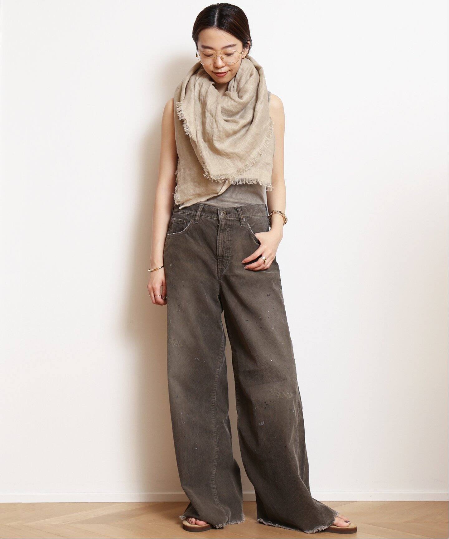 DESTIN/デスティン】 LINEN 140*140 ストール（ストール）｜MUSE de  