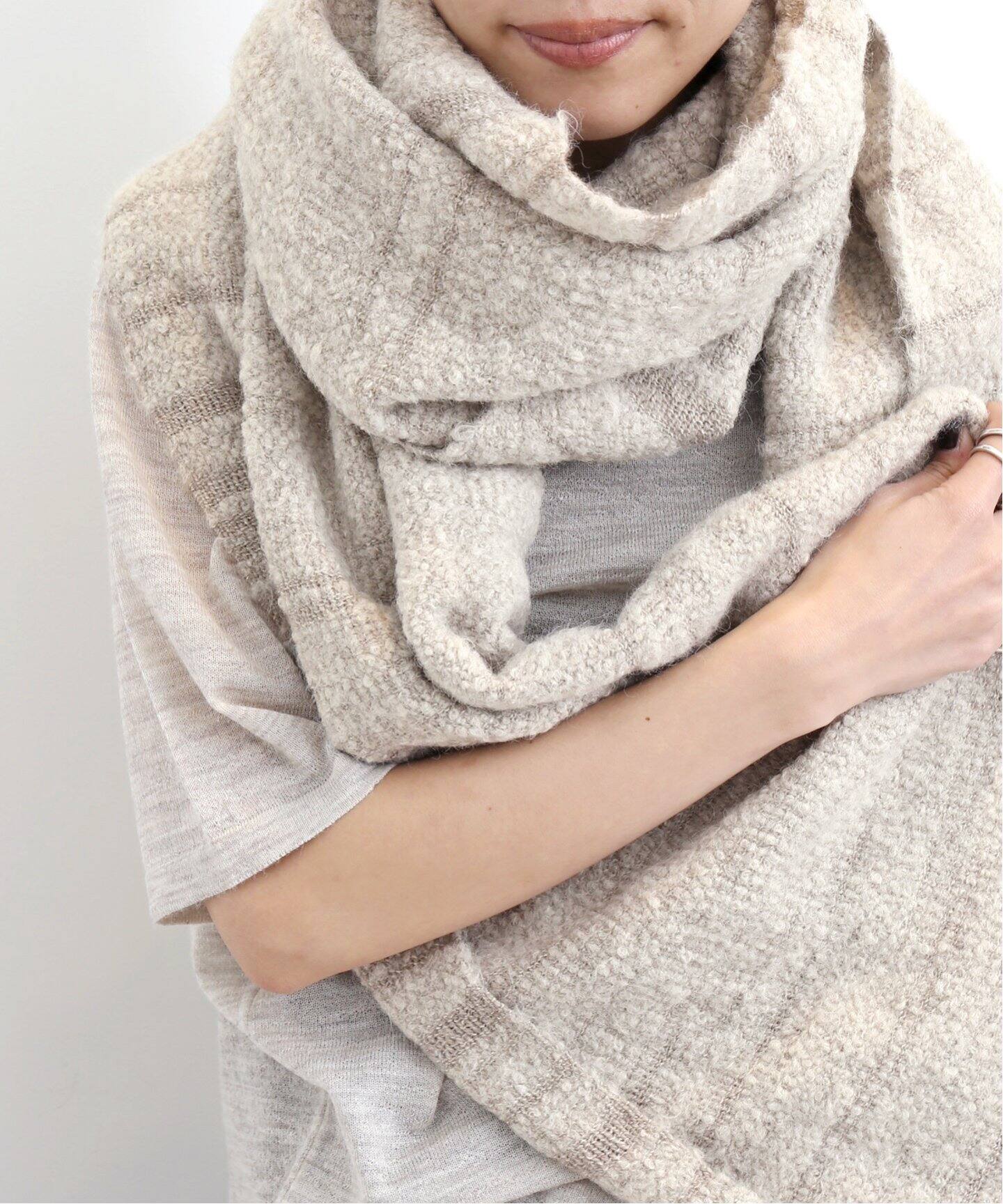 LAUREN MANOOGIAN/ローレン マヌージアン】 THREADBARE SCARF  