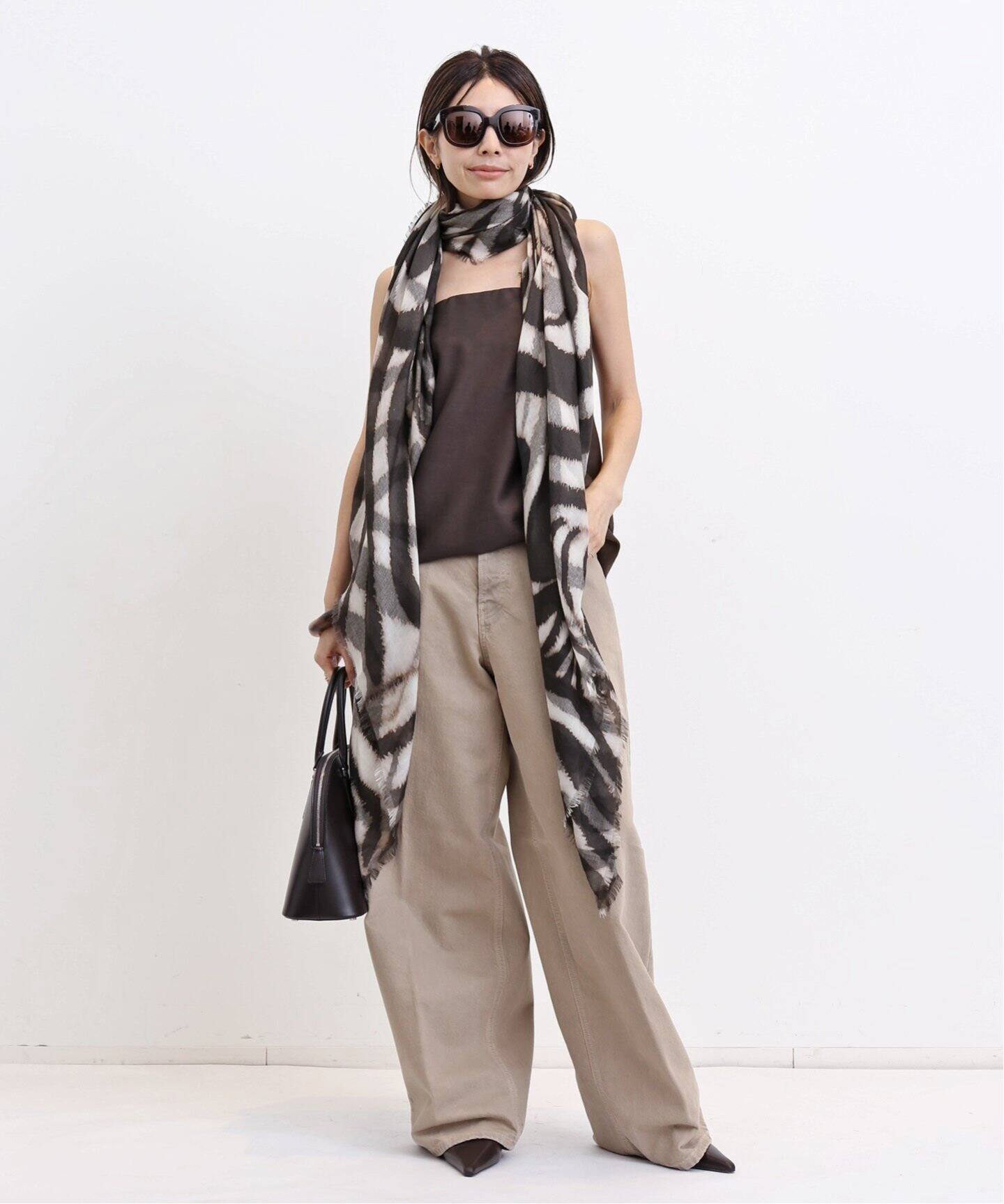 ALONPI/アロンピ】 ZEBRA STOLE（ストール）｜L