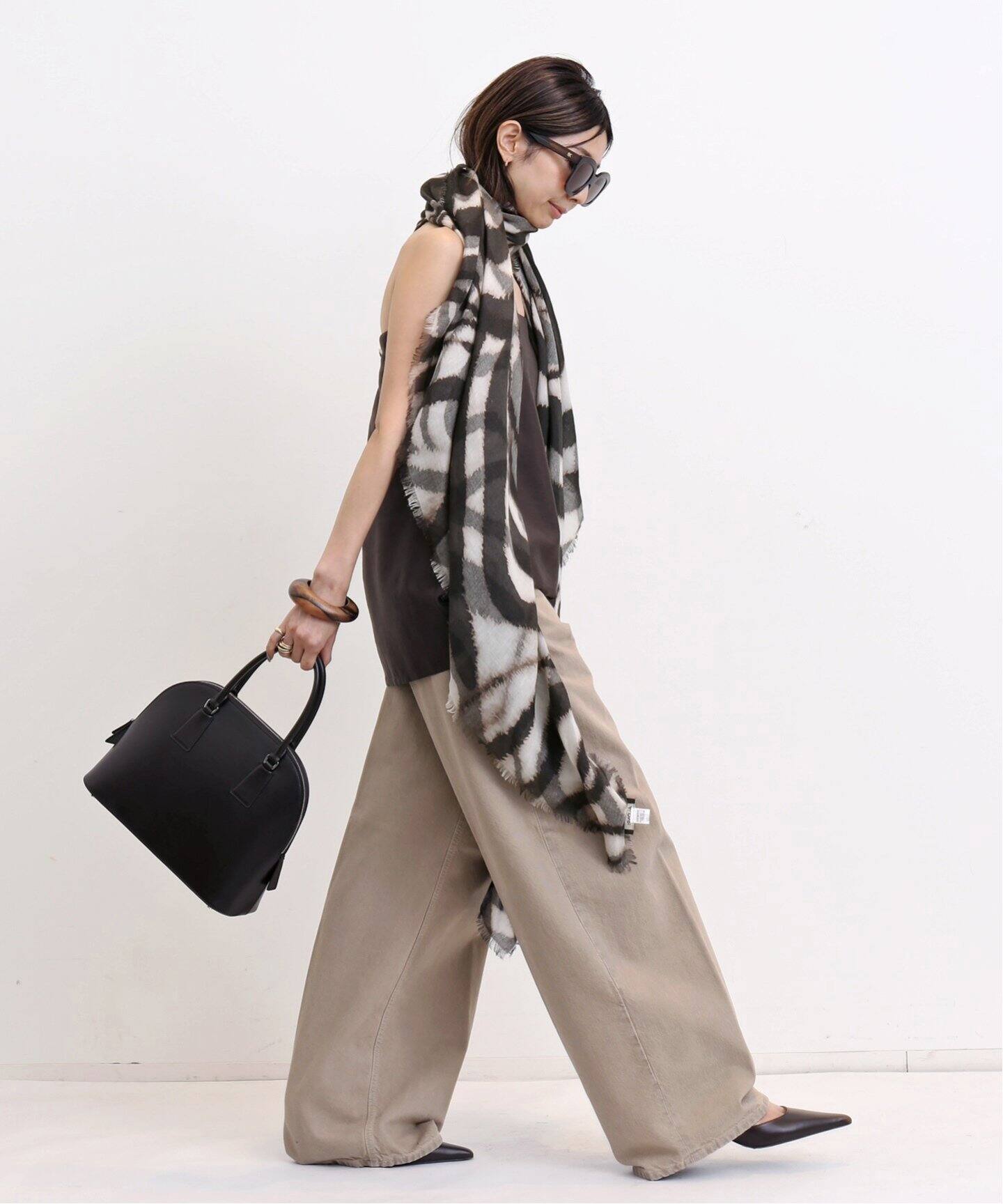 ALONPI/アロンピ】 ZEBRA STOLE（ストール）｜L