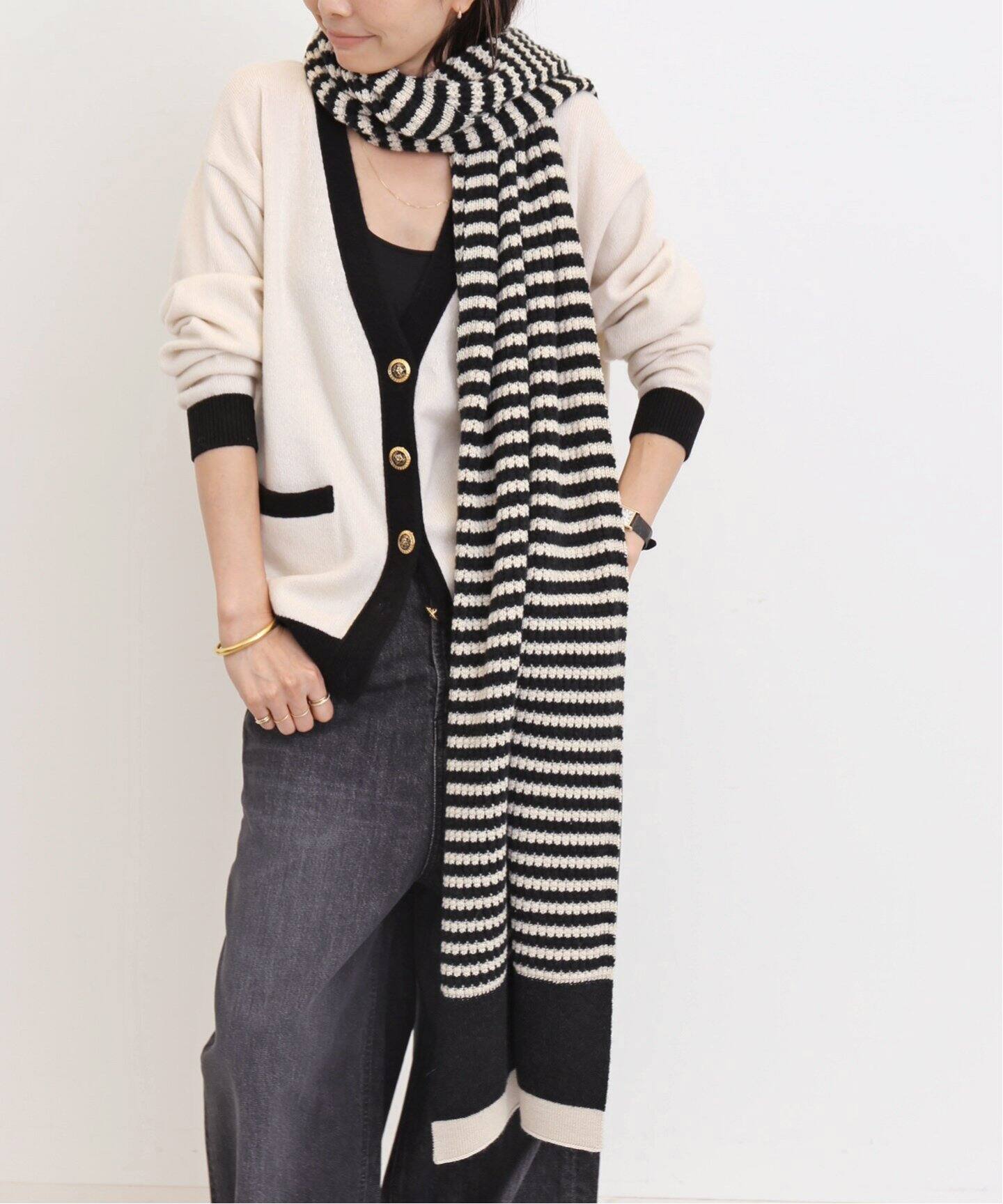 ROBERTO COLLINA/ロベルト コリーナ】 SCIARPA STOLE（マフラー）｜L  