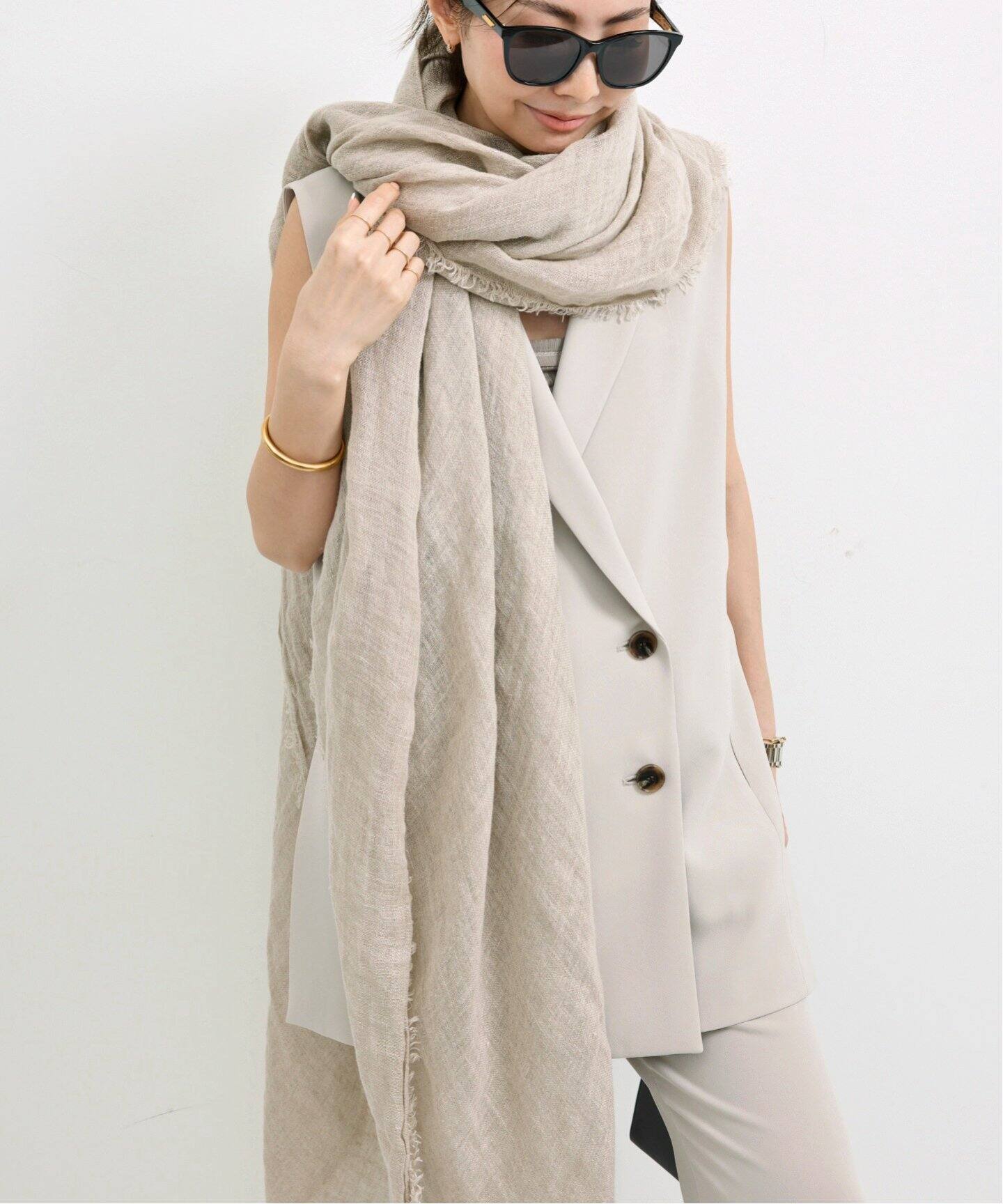 MAISON DE VACANCES/メゾン ド バカンス】 STOLE（ストール）｜L  