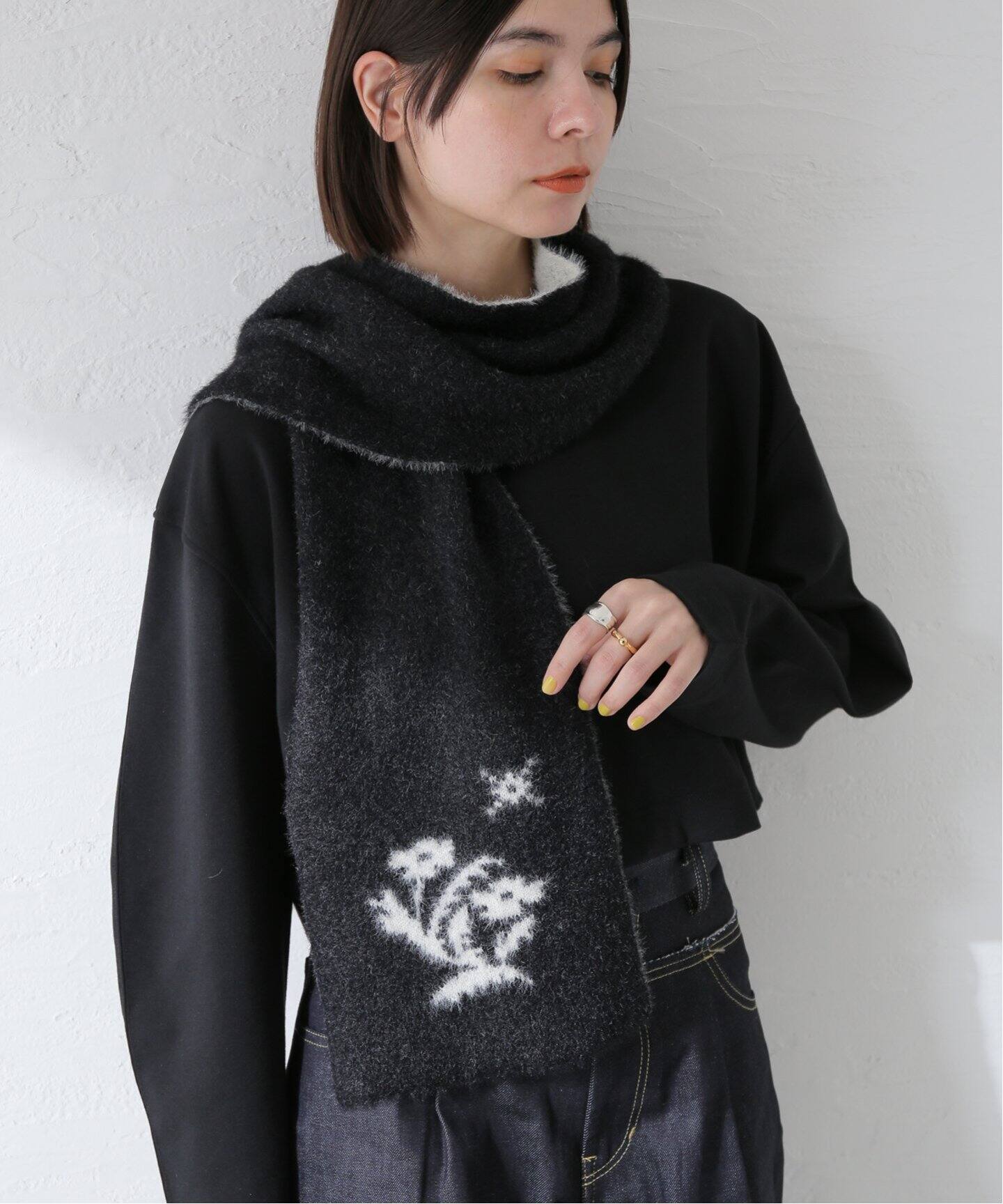 KIJUN/キジュン Fluffy Muffler UNISEX 24PFU504A/B（マフラー 