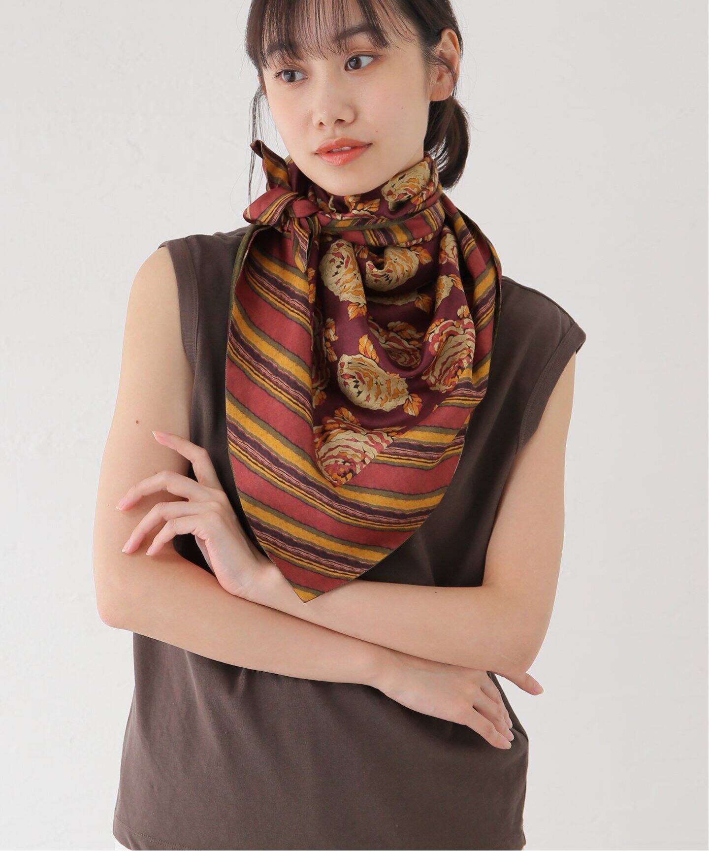 CURRENTAGE/カレンテージ PRINT scarf スカーフ A2543PSF901（スカーフ  