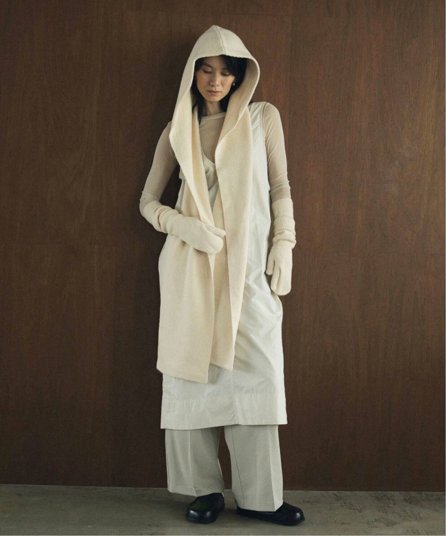 予約販売 anuke Hoodie FROM 62421001（マフラー）｜BOICE Stole Knit 小物