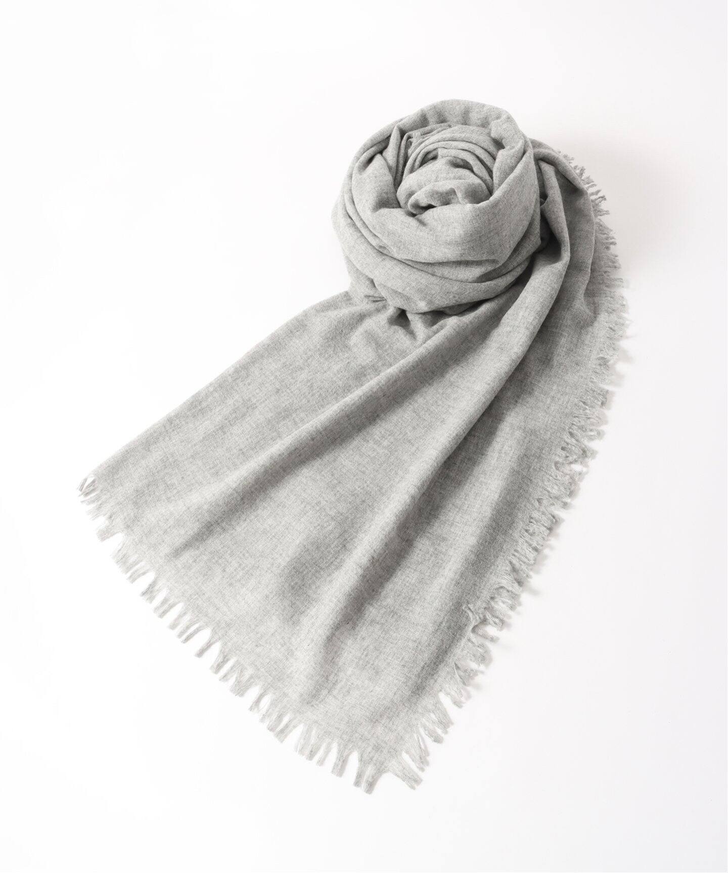 ASAUCE MELER ファインラムエアリーソリッドウールストール  