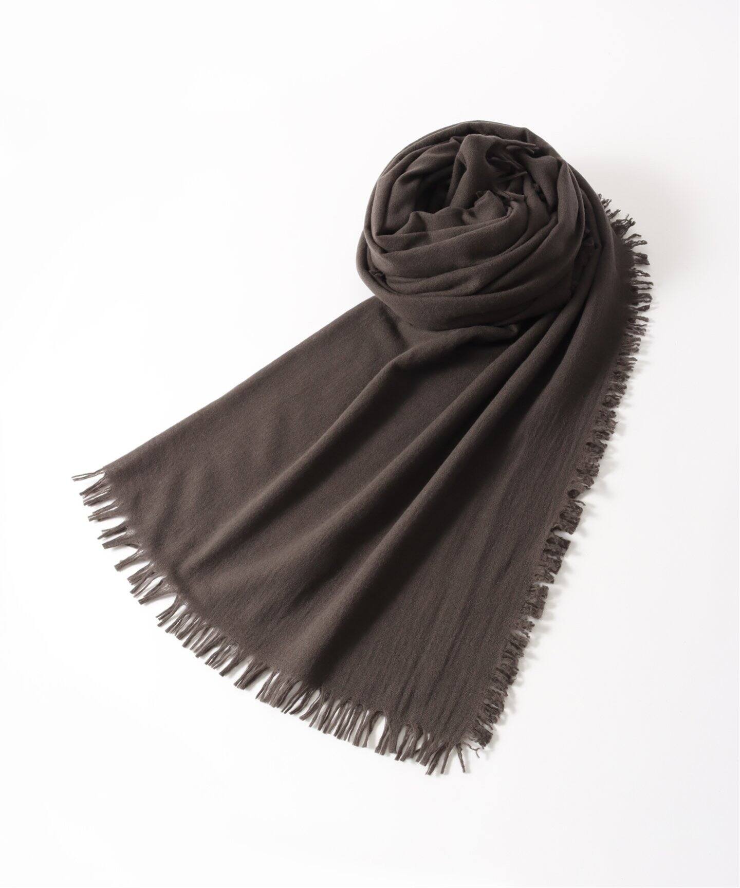 ASAUCE MELER ファインラムエアリーソリッドウールストール  