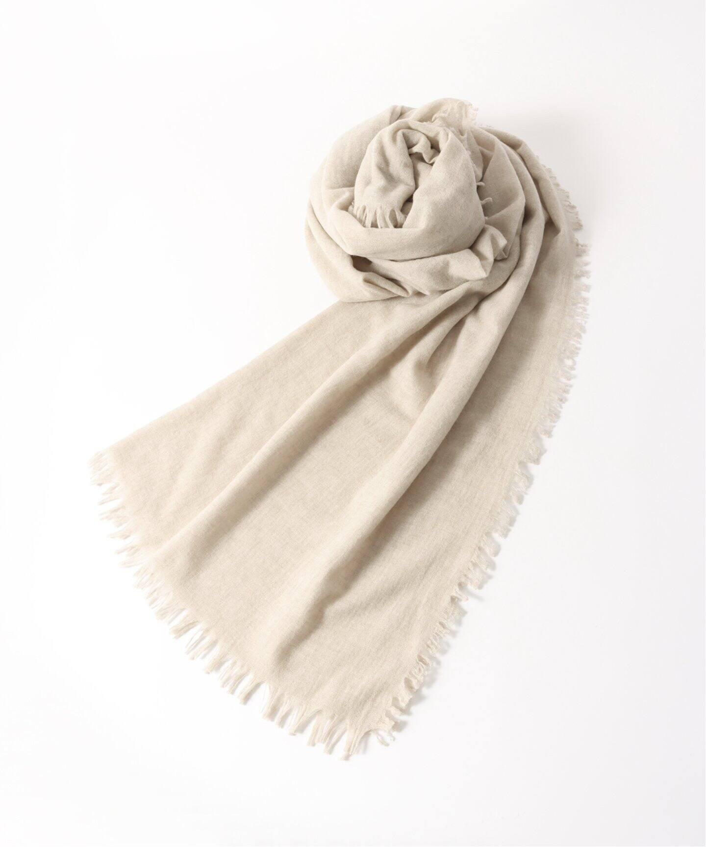 ASAUCE MELER ファインラムエアリーソリッドウールストール  