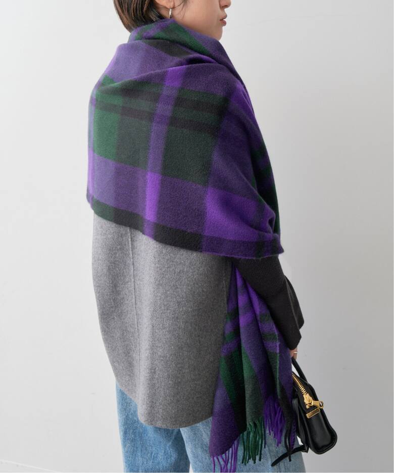 Joshua Ellis / ジョシュア エリス CASHMERE CHECK STOLE（ストール  