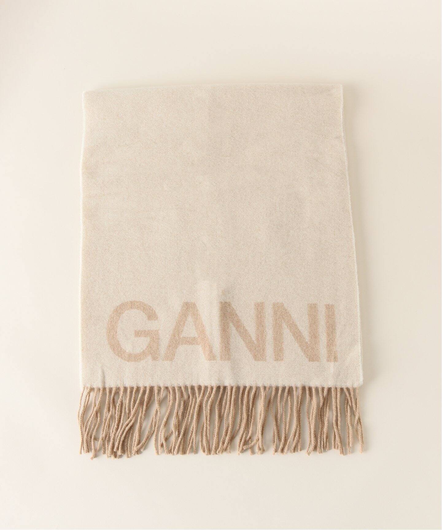 GANNI / ガニー】 Fringed Wool Scarf（マフラー）｜U by SPICK&SPAN  