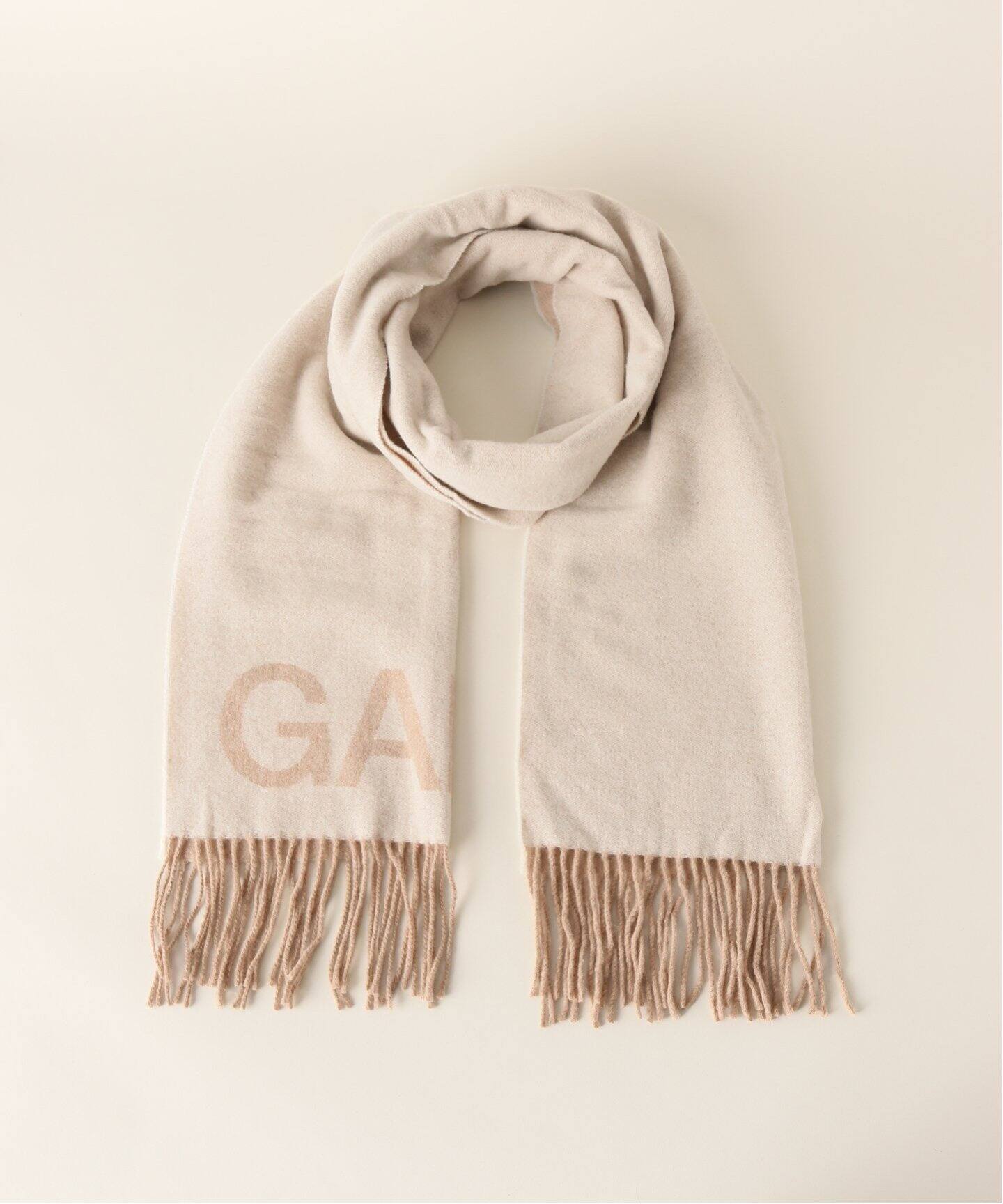 GANNI / ガニー】 Fringed Wool Scarf（マフラー）｜U by SPICK&SPAN  