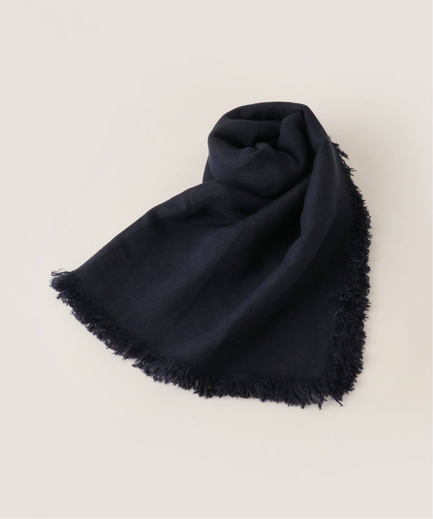 ASAUCE MELER/アソースメレ】ベルギーリネンフリンジストール  