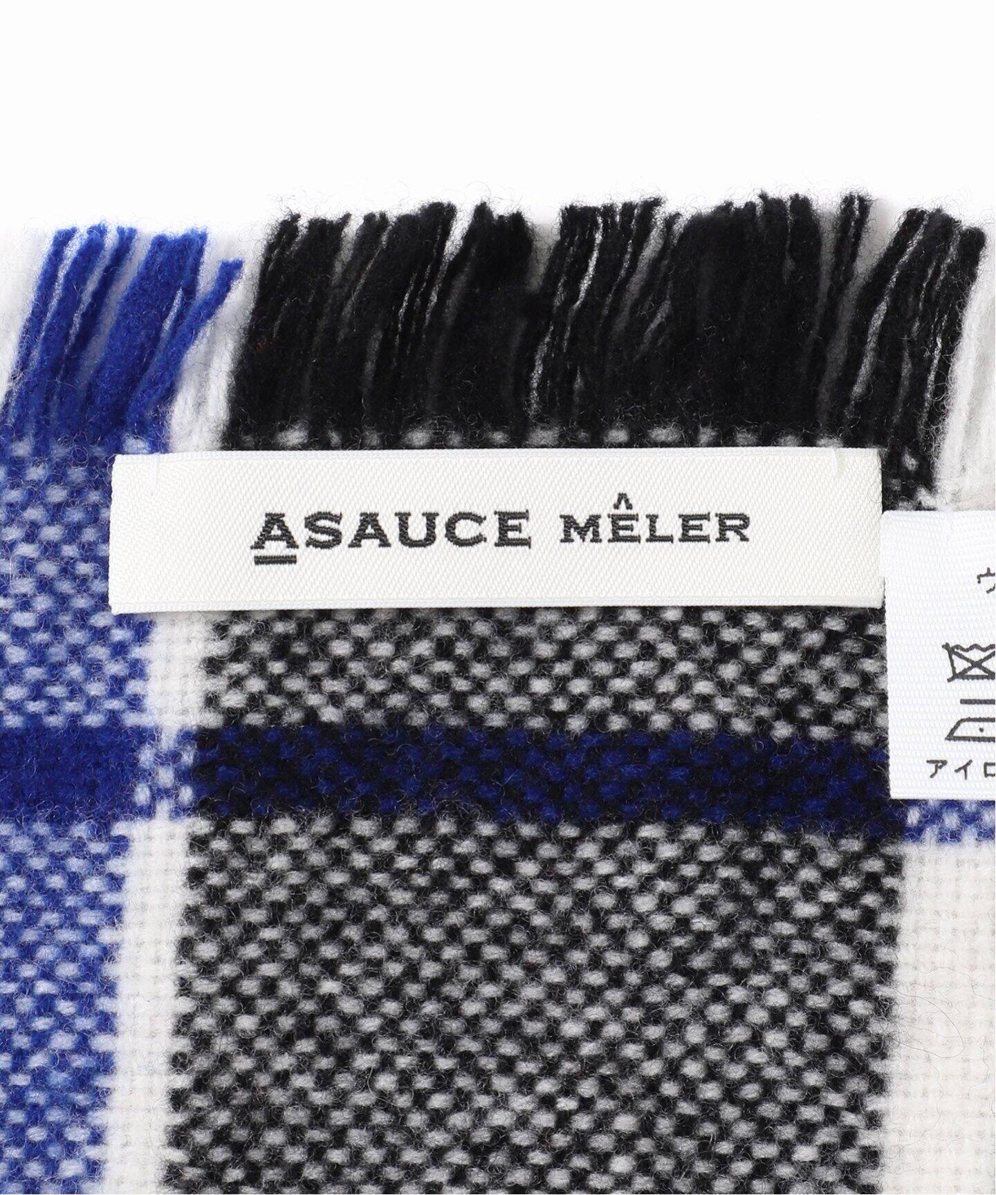 ASAUCE MELER】ウルトラファインラムミニバスケットタータンストール 
