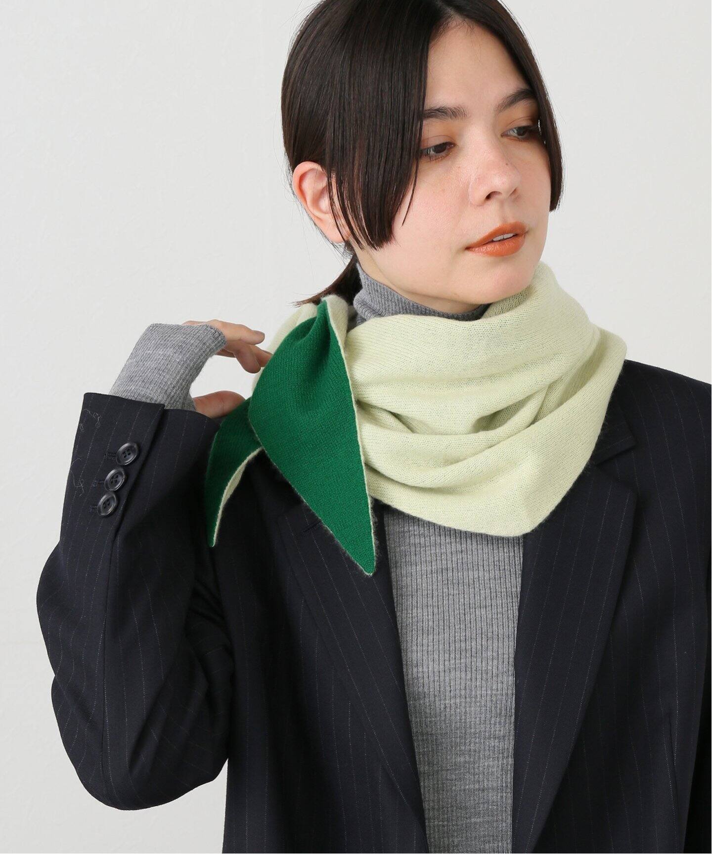 elegances リバーシブルダイヤモンドスカーフ elegancese /エレガンセーゼ】 REVERSIBLE DIAMOND SCARF 2244000010