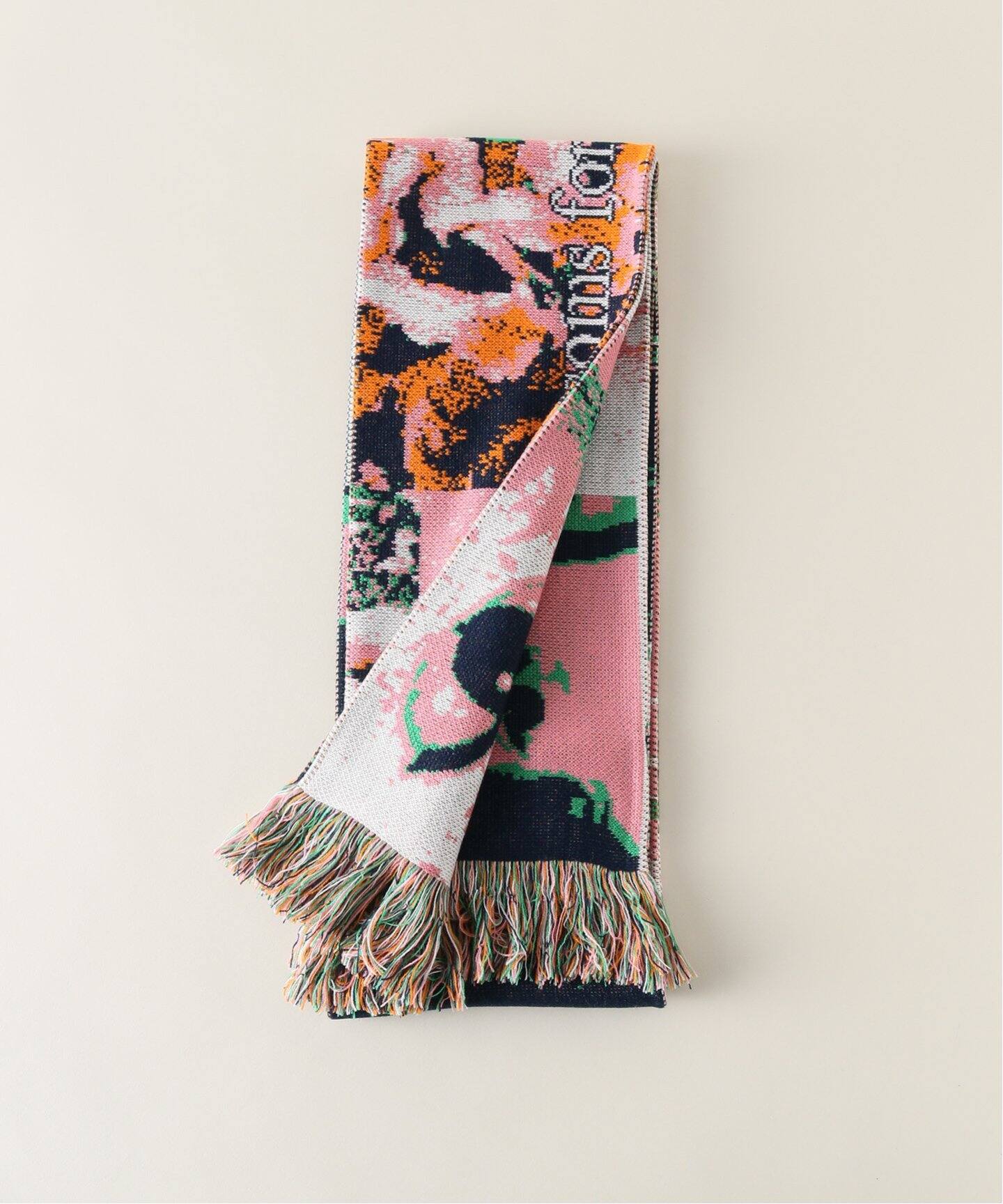 Montmartre New York/モンマルトルニューヨーク】 Pink Oeil Scarf S 