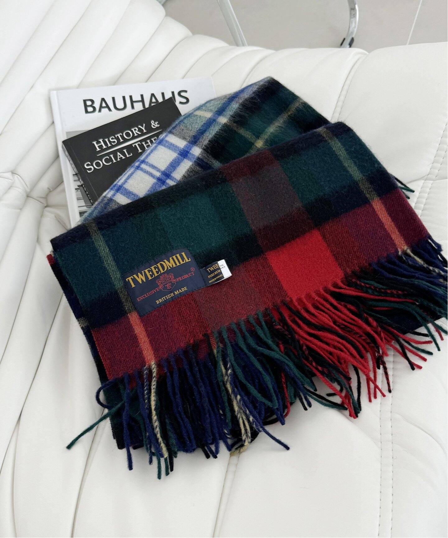 追加予約2》【TWEEDMILL/ツイードミル】チェックストール（ストール 
