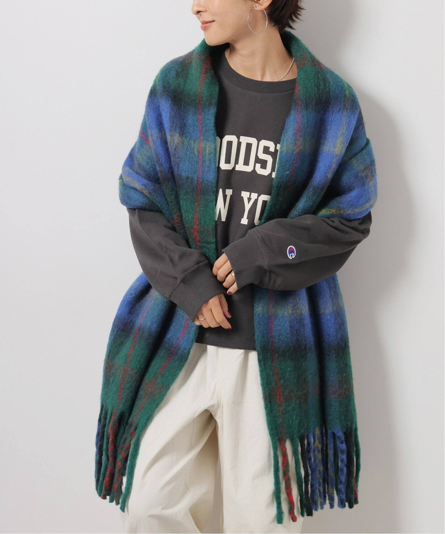 2025ジャーナルrelume購入THEBAGMATIバグマティチェックマフラー THE BAGMATI/バグマティ】 チェックマフラー（マフラー）｜JOURNAL