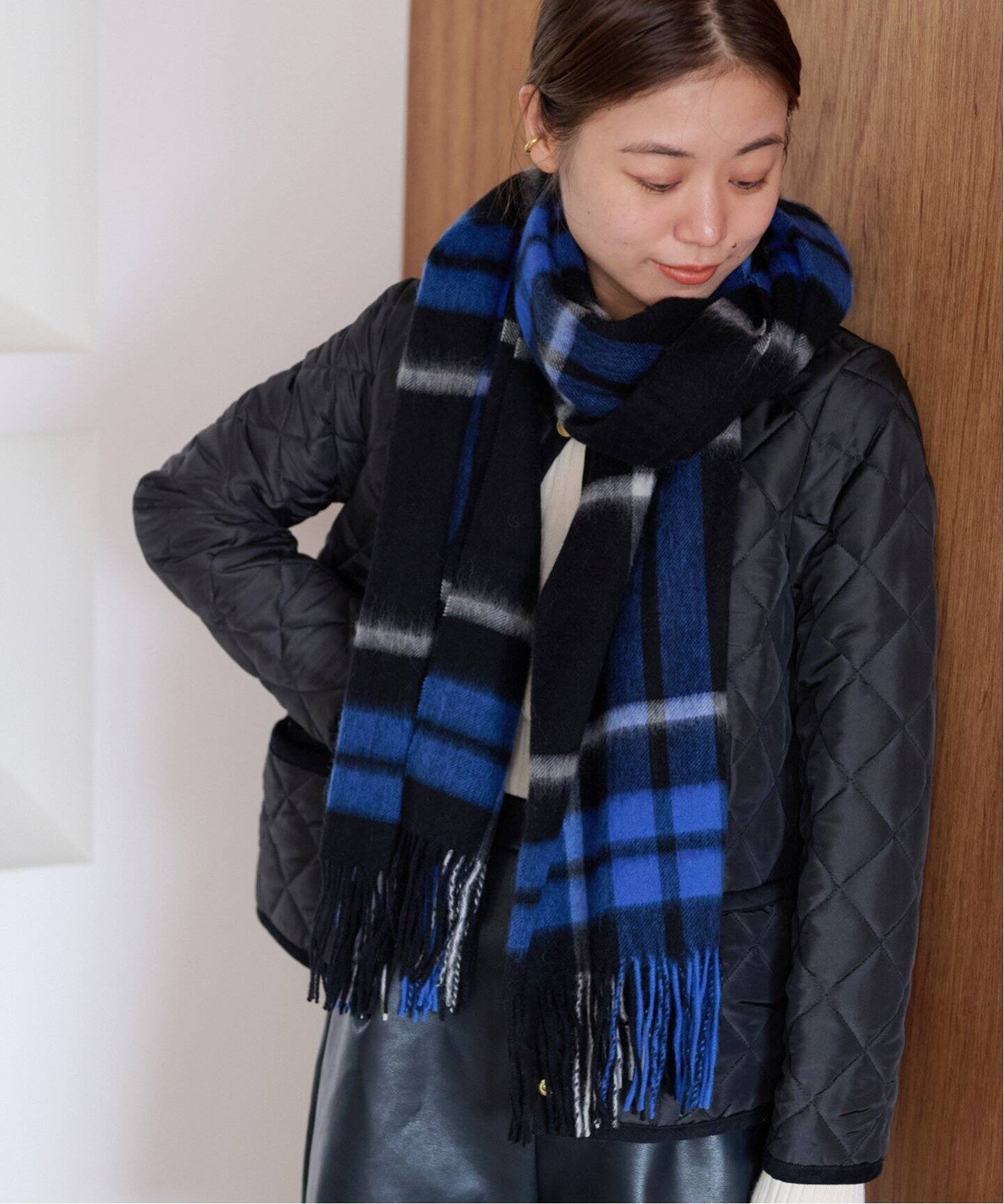 追加》【TWEEDMILL/ツイードミル】チェックストール（ストール  