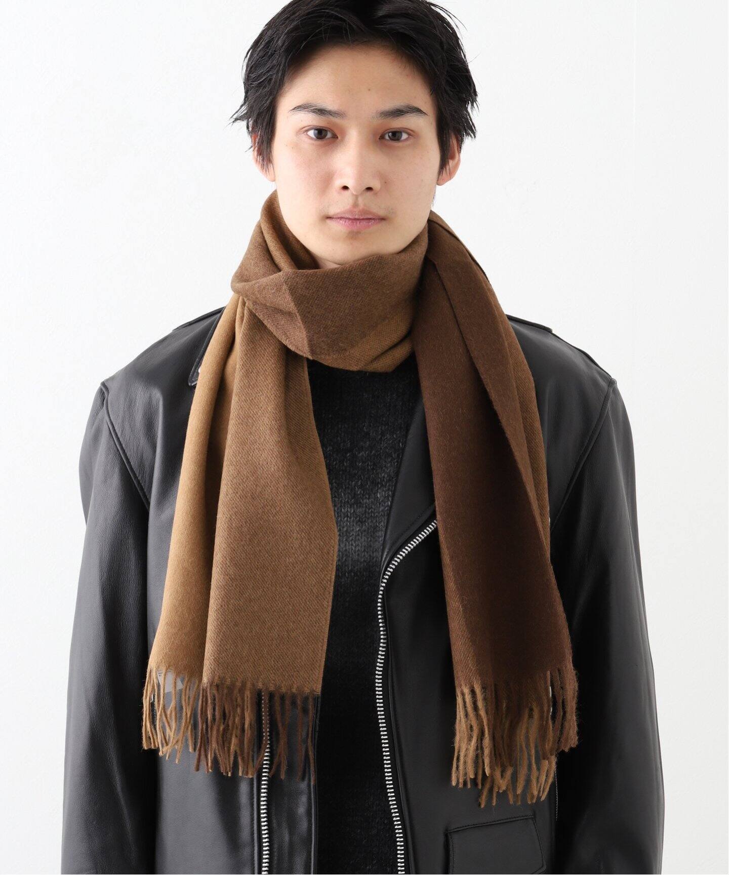 THE INOUE BROTHERS / ザ イノウエブラザーズ Brushed Scarf Block  