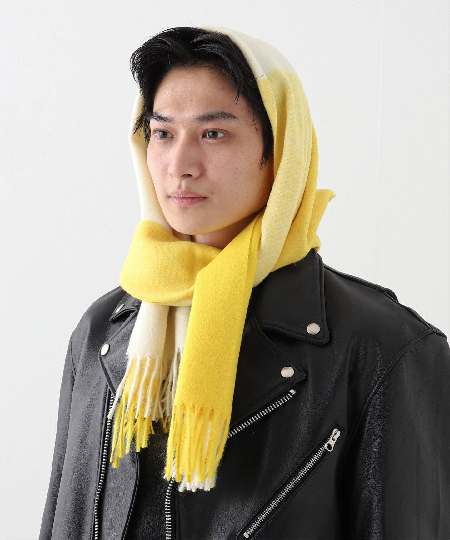 THE INOUE BROTHERS / ザ イノウエブラザーズ Brushed Scarf Block  