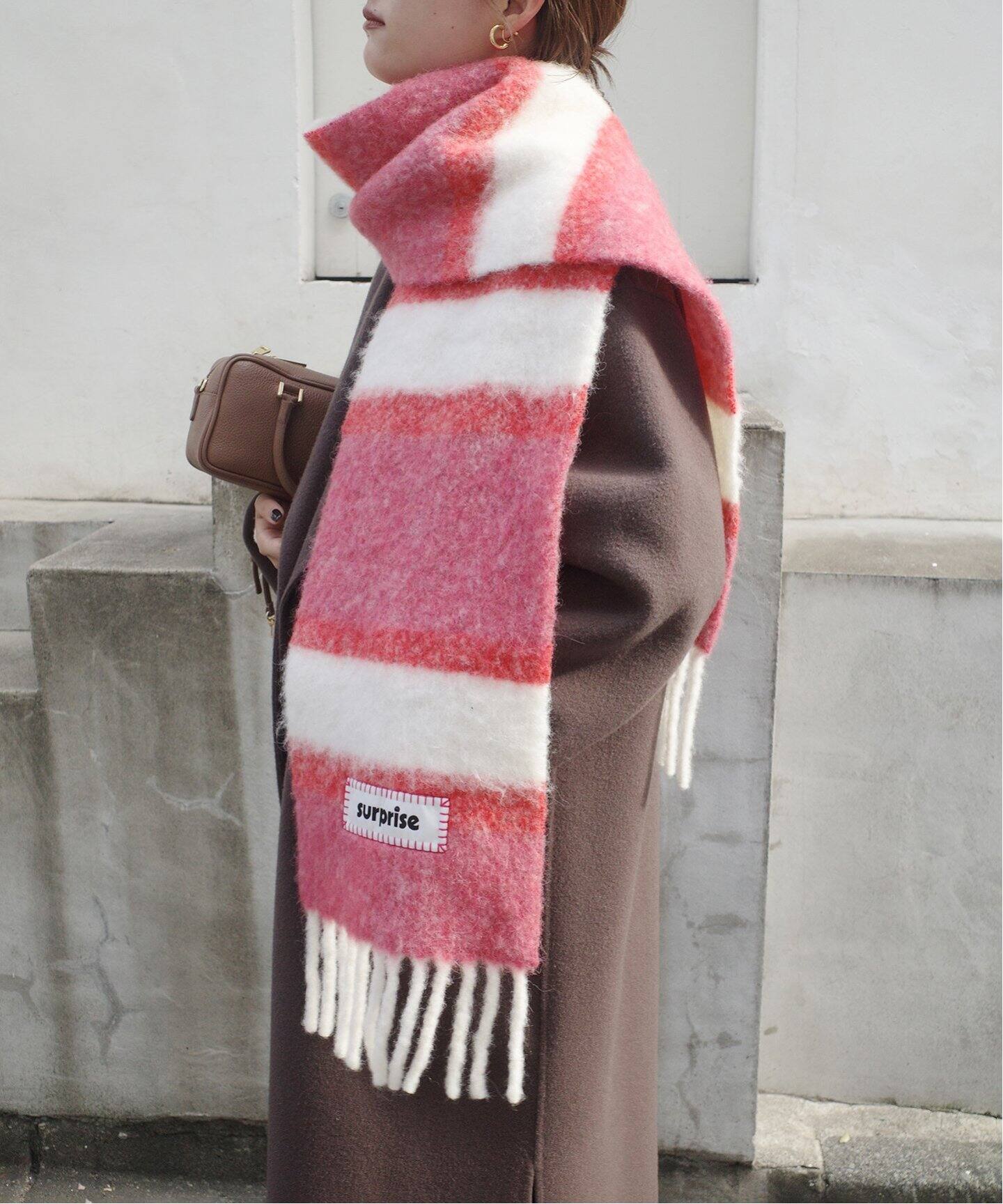SURPRISE/サプライズ フリンジマフラー ALPACASCARF（マフラー  