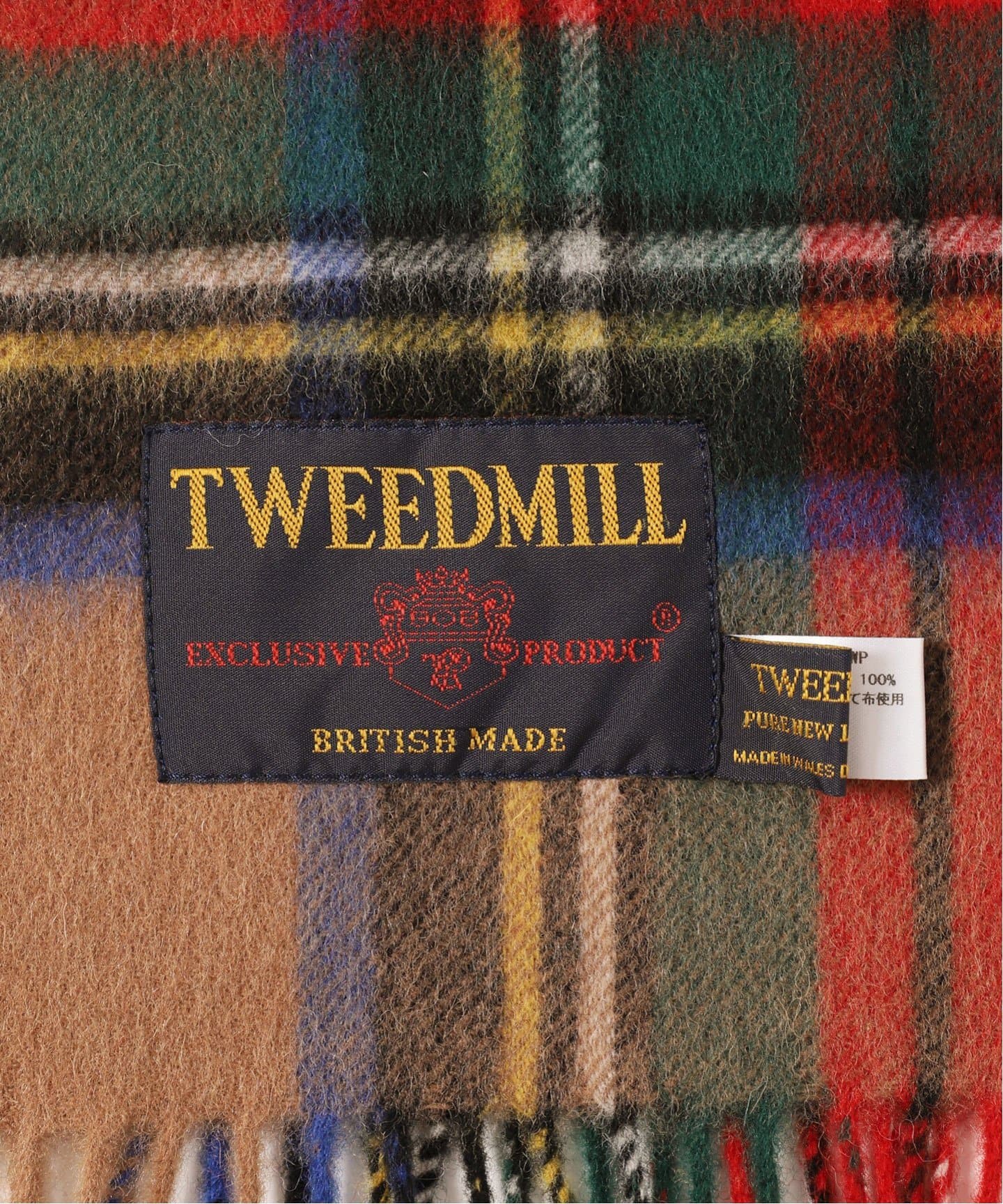 追加》TWEEDMILL/ツイードミル ストール 70-190-WP（ストール