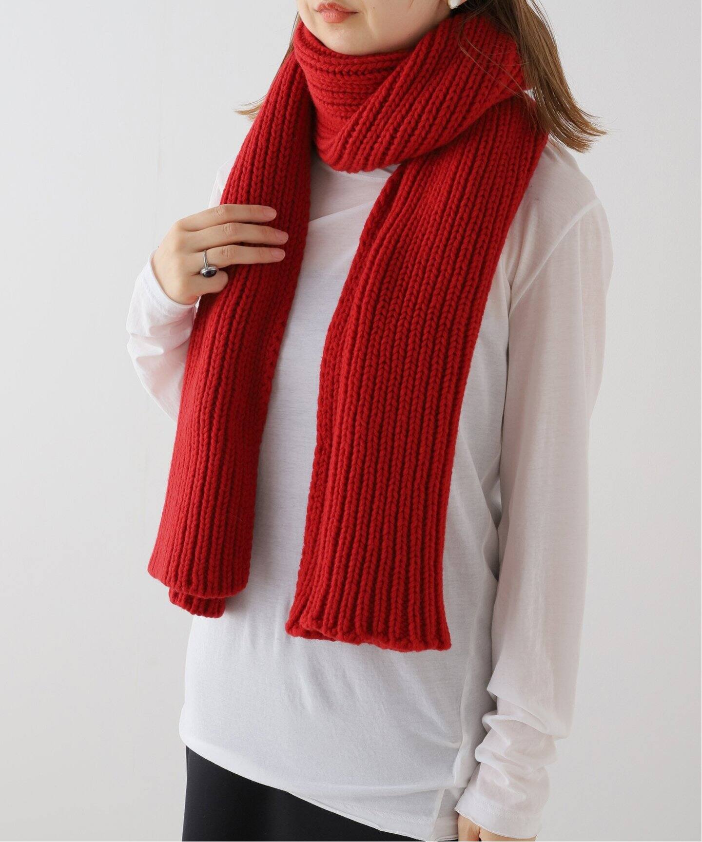 BASERANGE/ベースレンジ MEA SCARF マフラー ACMSRW-WI24（マフラー  