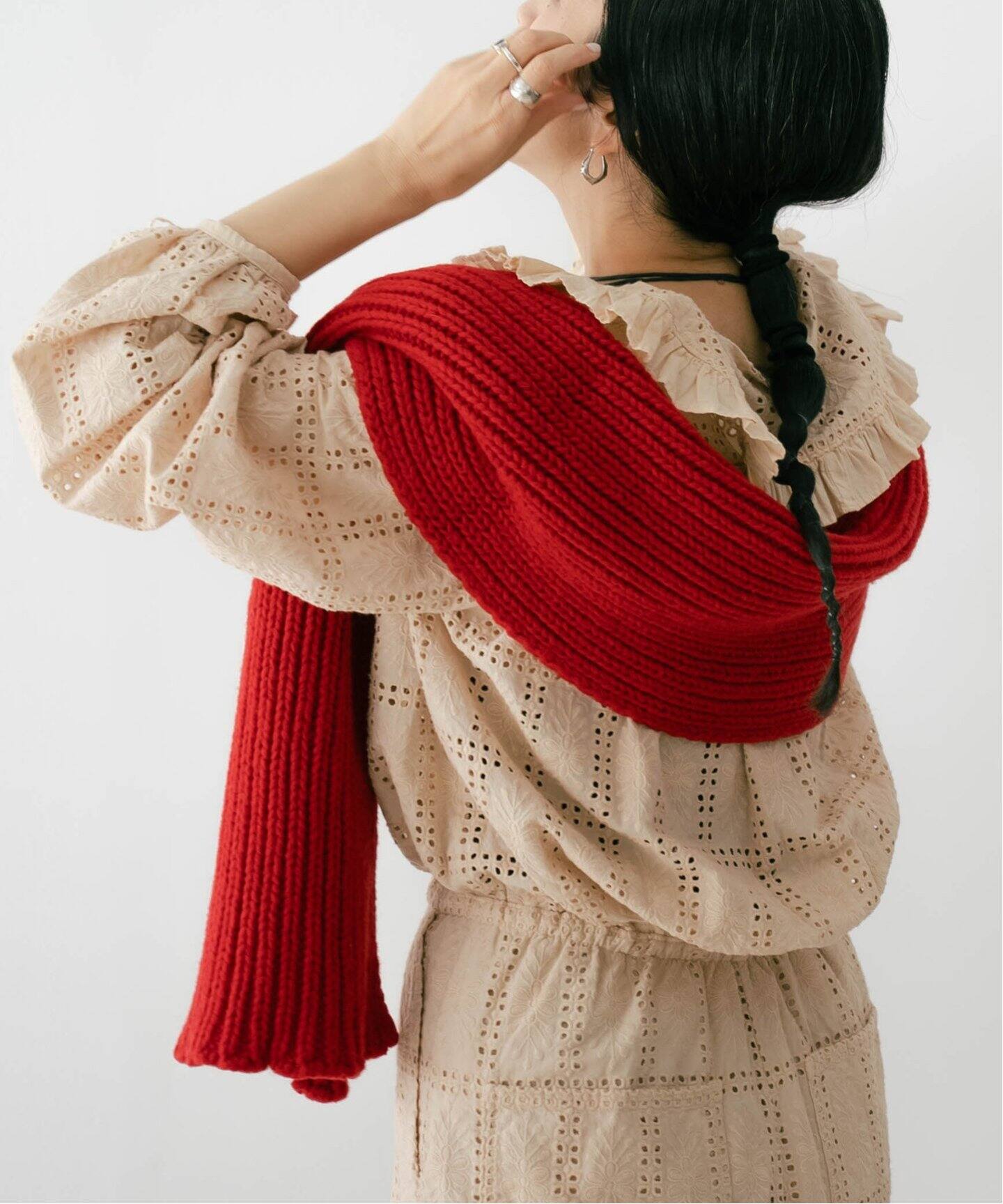 BASERANGE/ベースレンジ MEA SCARF マフラー ACMSRW-WI24（マフラー  