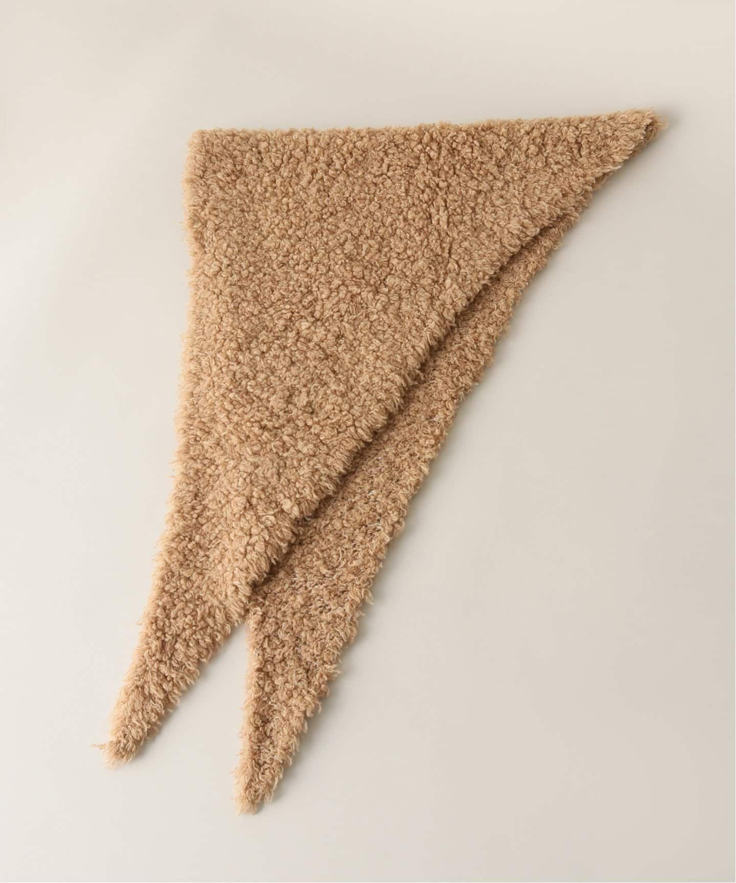 新品タグ付★ Plage プラージュ　ダウンストール　マフラー　ベージュ カシミヤ チェック マフラー （マフラー・ショール・スヌード