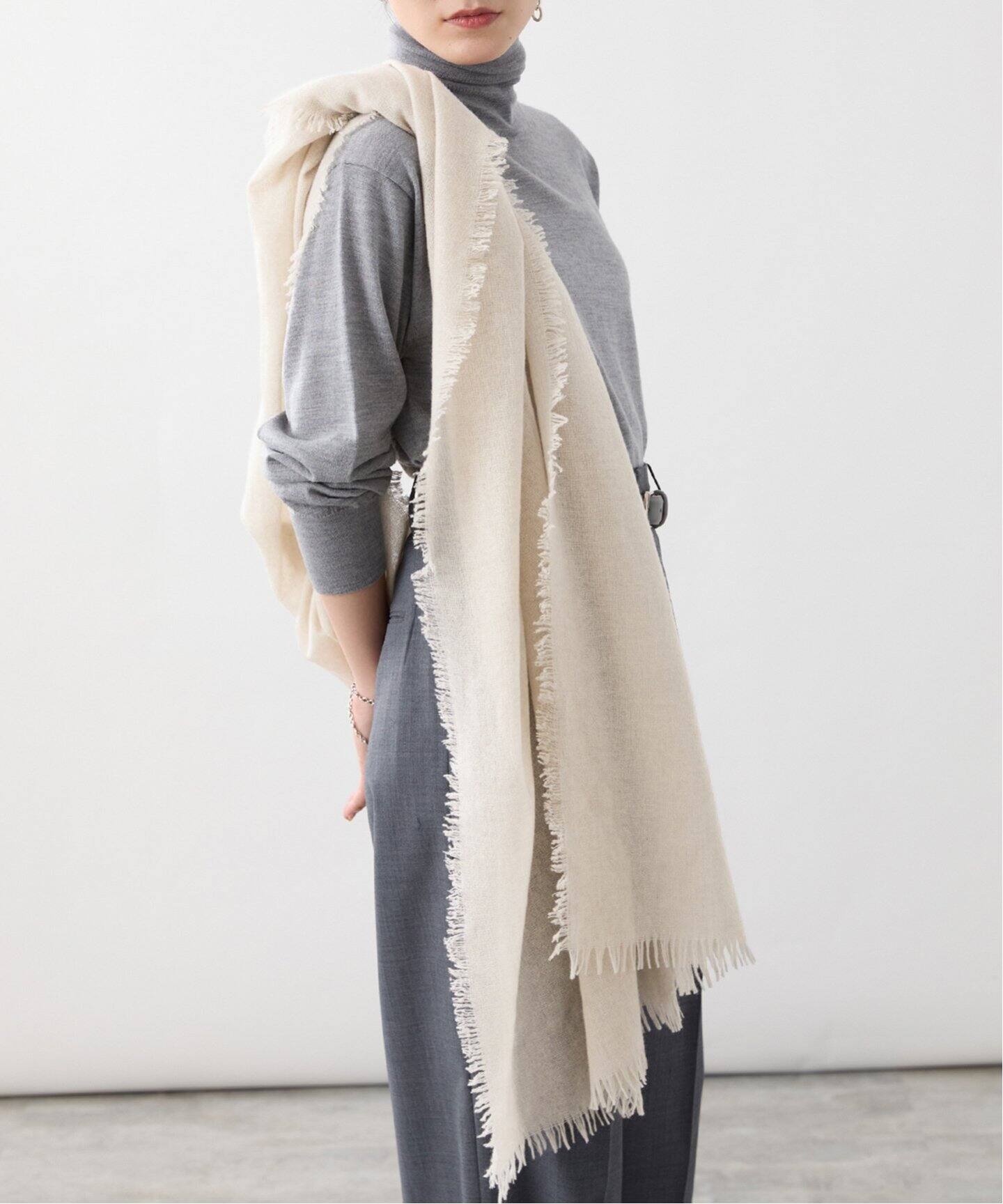 ASAUCE MELER（アソースメレ） カシミヤマイクロバスケットストール  