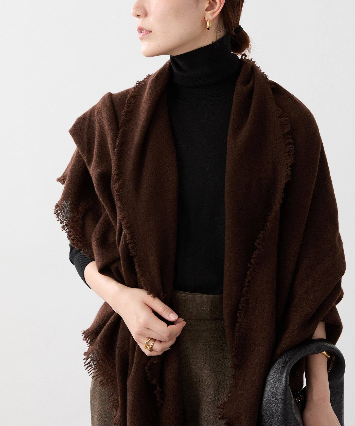 ASAUCE MELER（アソースメレ） カシミヤマイクロバスケットストール  