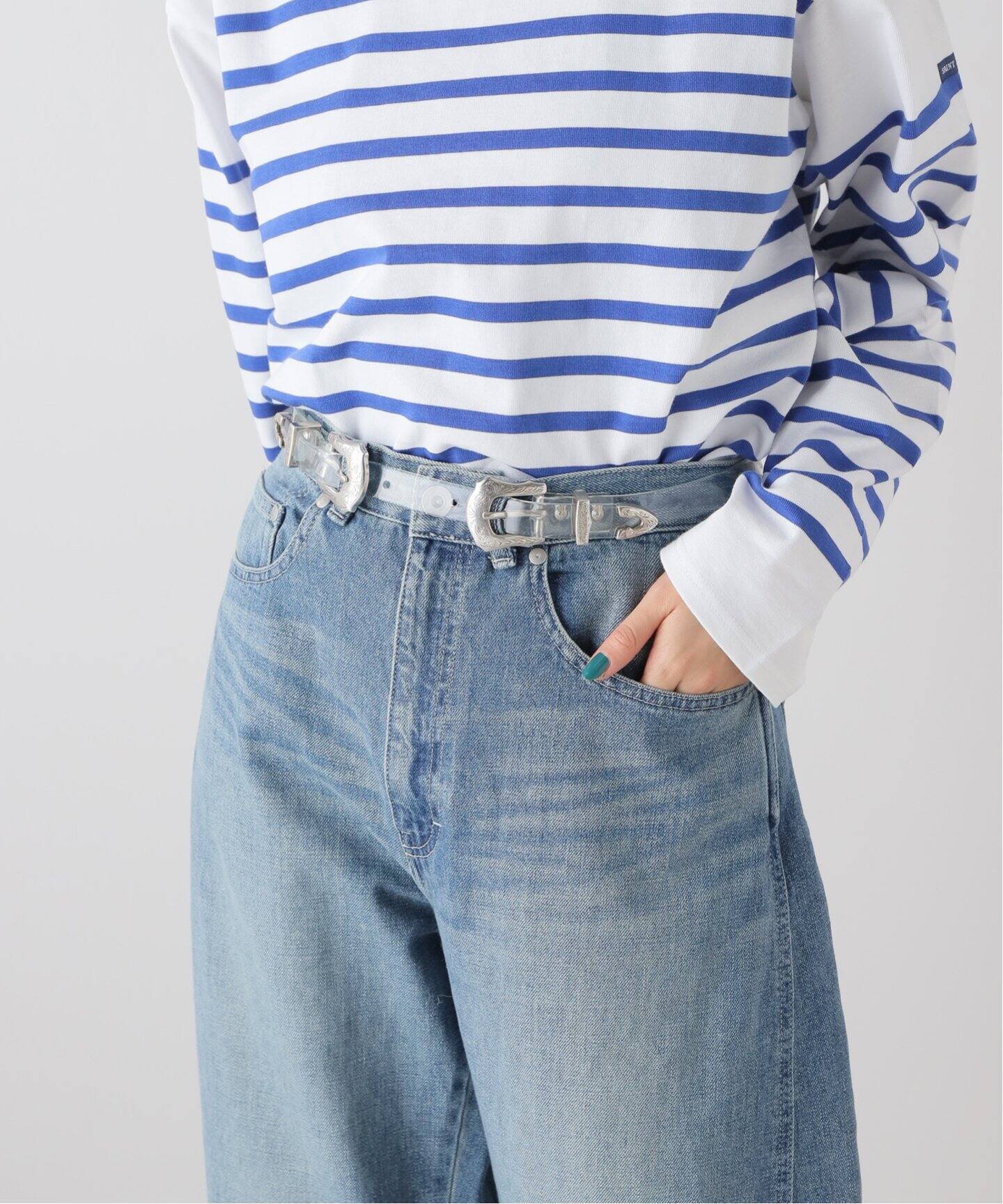 TOGA PULLA/トーガプルラ】Double buckle clearベルト（ベルト  