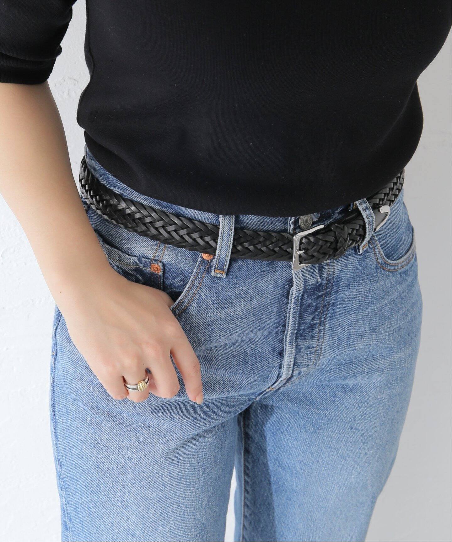 J&M DAVIDSON】ENVELOPE BUCKLE TIP END 25M（ベルト）｜NOBLE  