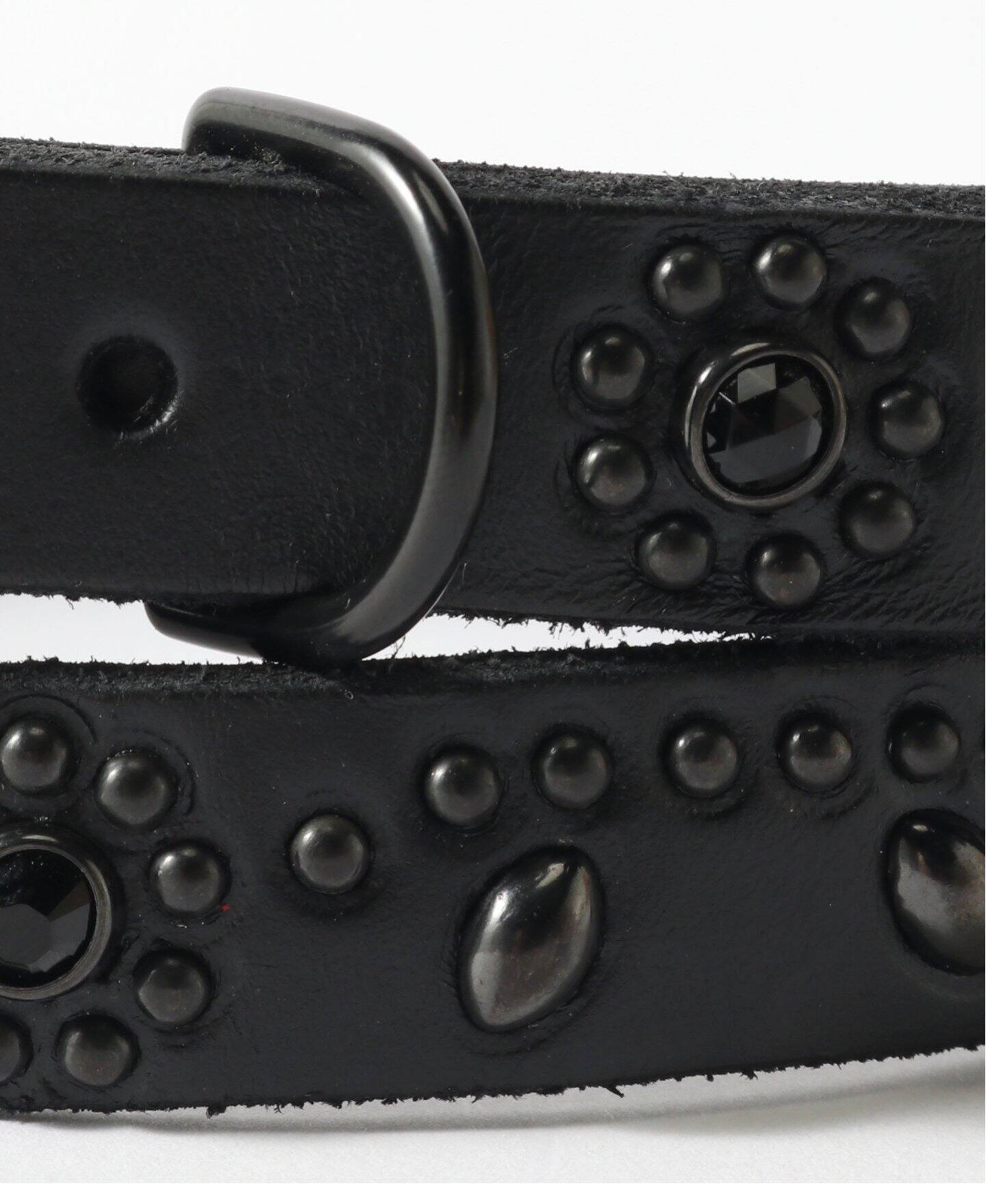 HTC(エイチティーシー) All Black Studs Belt Narrow（ベルト  