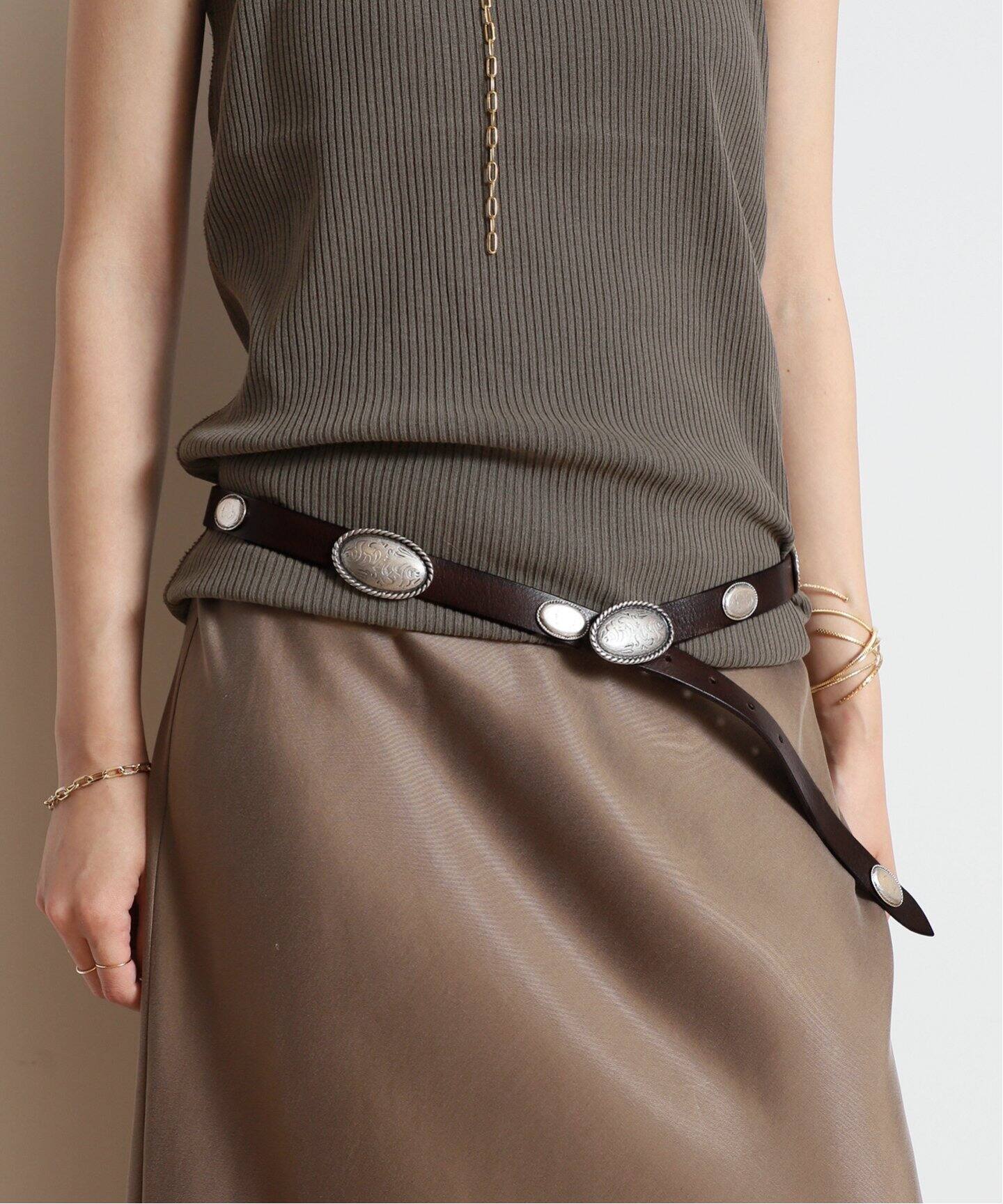 PUNTOVITA/プントヴィータ】 CONCHO BUCKLE ベルト（ベルト）｜MUSE de  