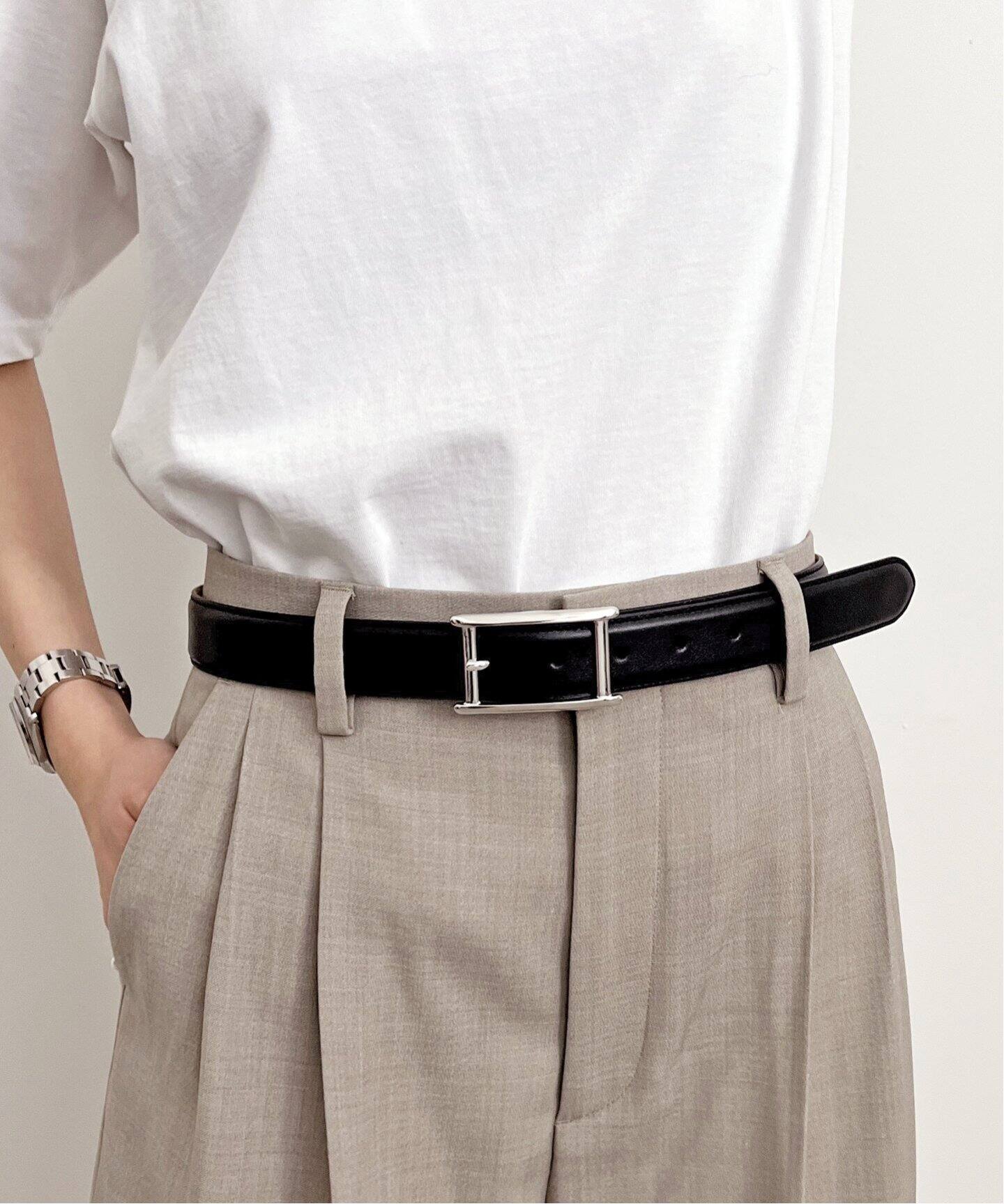 ATELIER AMBOISE/アトリエ アンボワーズ】 H Buckle Belt（ベルト）｜L  