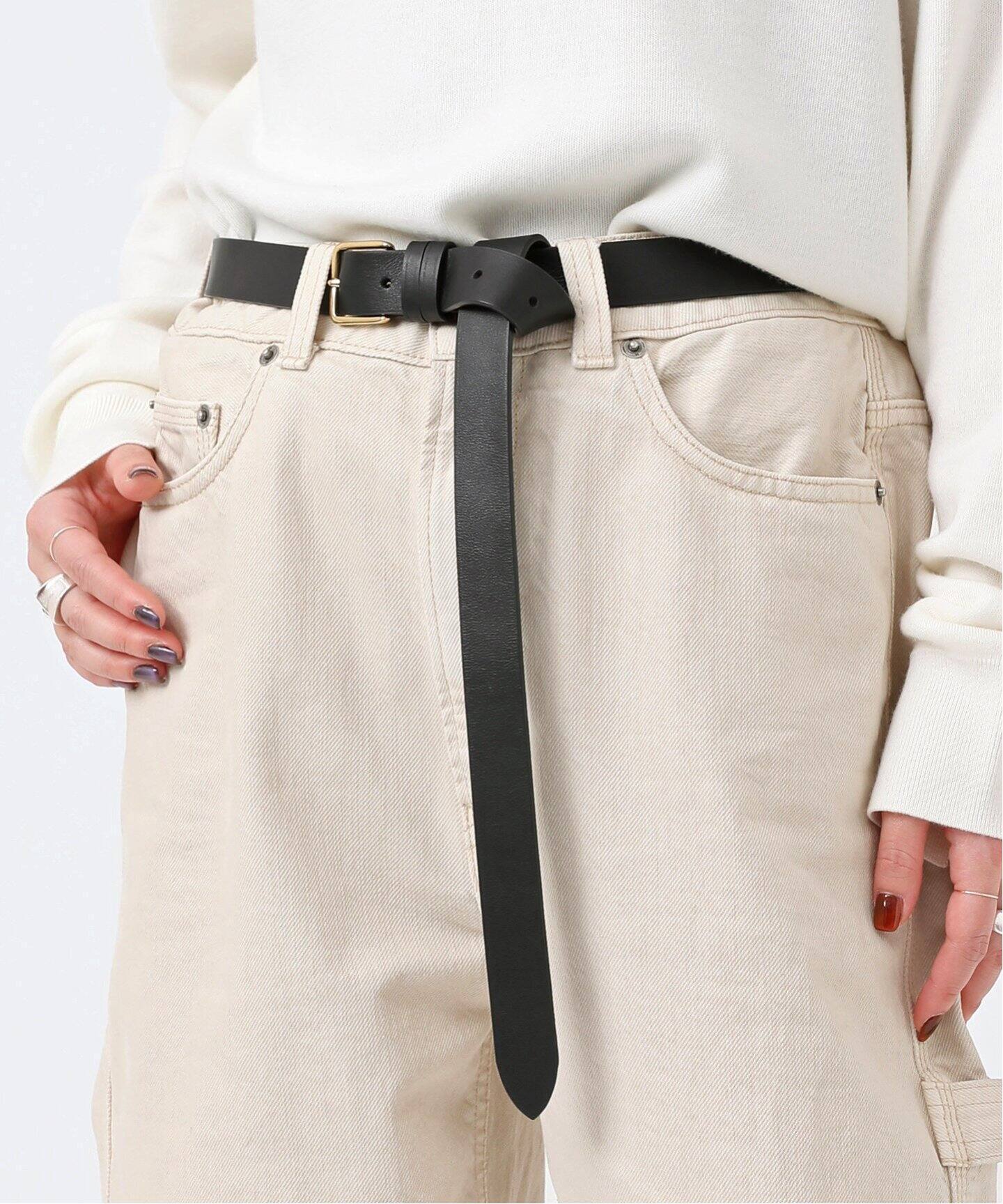 MAISON BOINET/メゾンボワネ】long belt (gold)（ベルト）｜AP STUDIO  