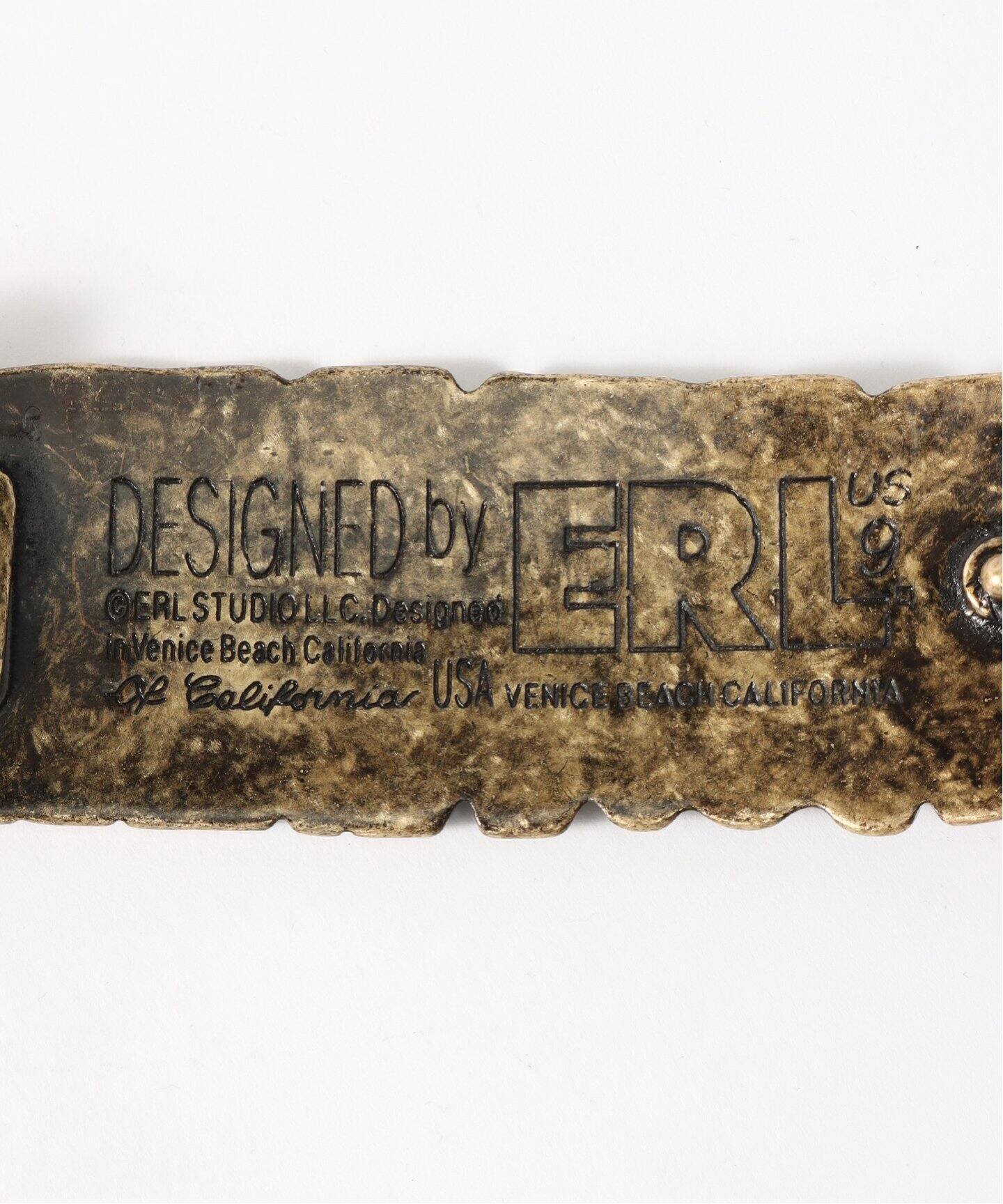 ERL / イーアールエル】 MEN DANGEROUS BELT LEATHER（ベルト 
