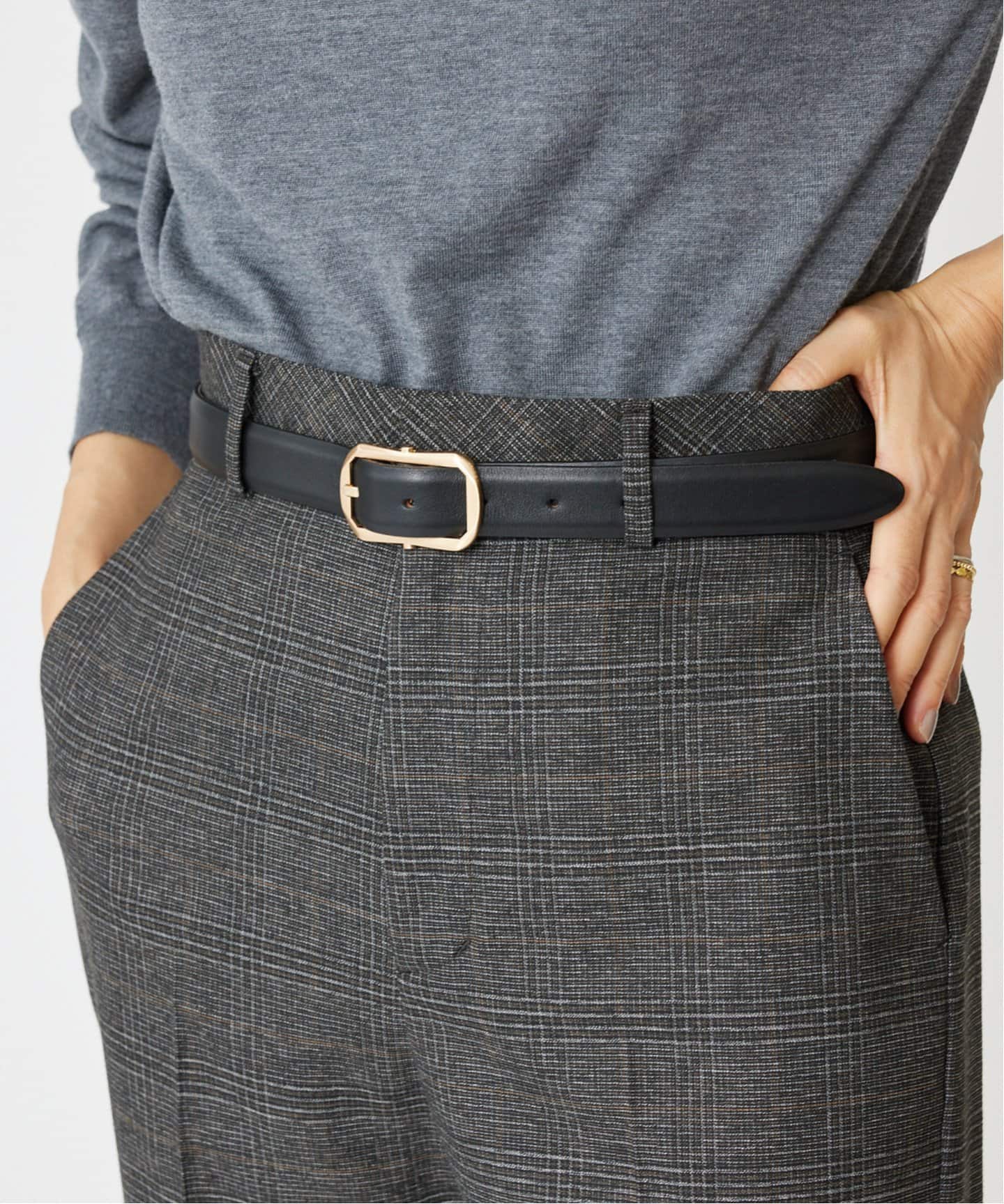 MANUELA/マヌエラ スクエアバックル BELT ベルト MN24F-001（ベルト