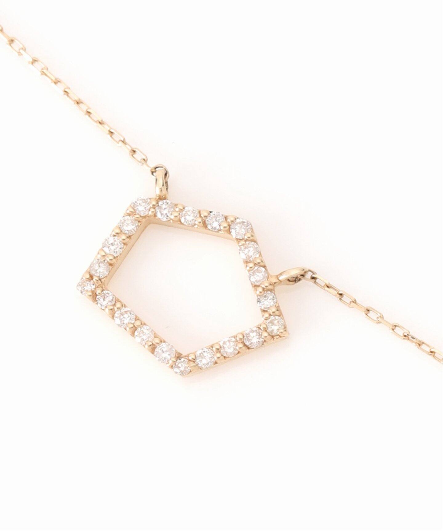 ペンタゴンダイヤ45cmネックレス K10（ネックレス）｜Lilas（リラ）の  