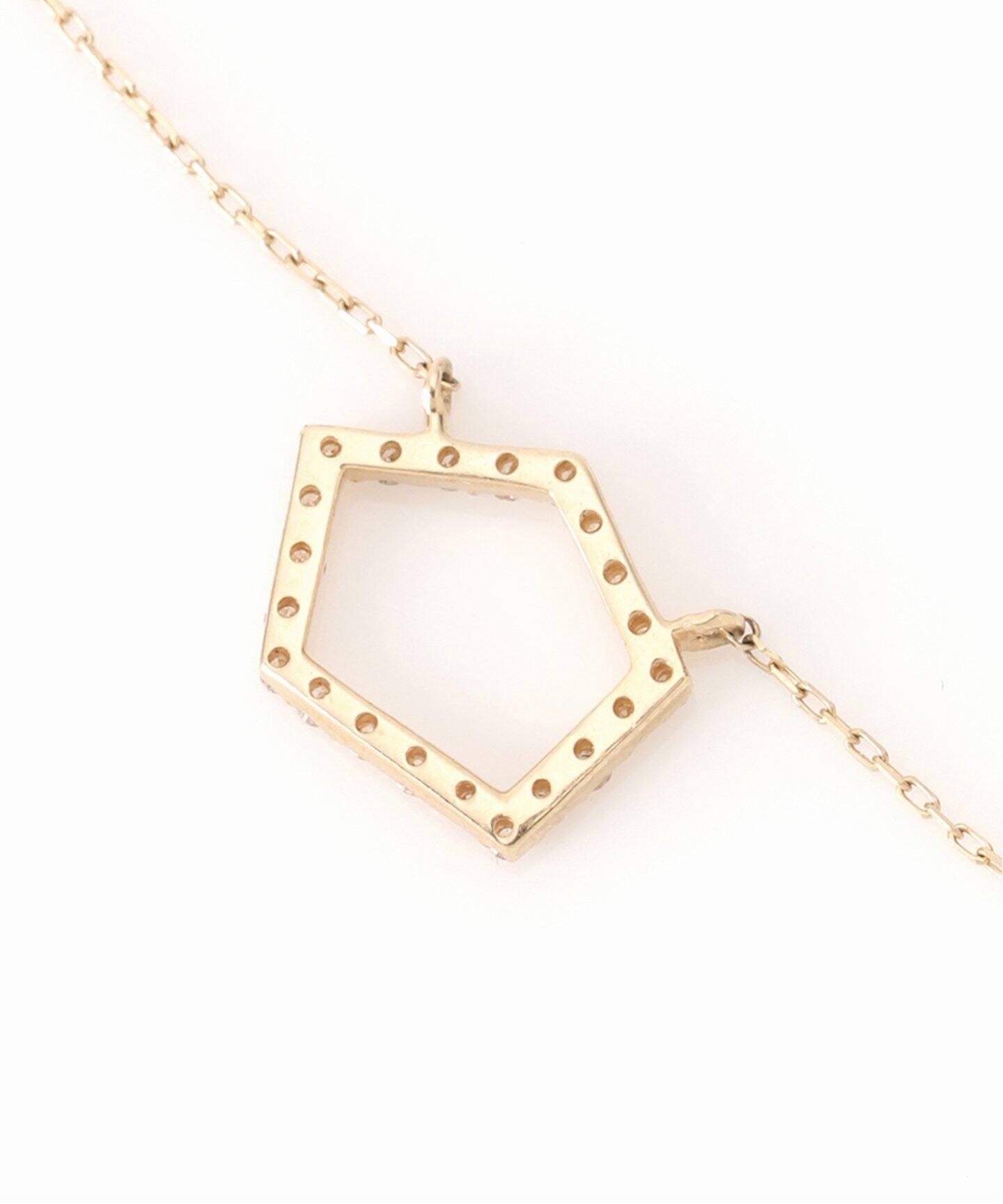 Lilas リラ ペンタゴンダイヤ45cmネックレス K10 ペンタゴンダイヤ45cmネックレス K10（ネックレス）｜Lilas