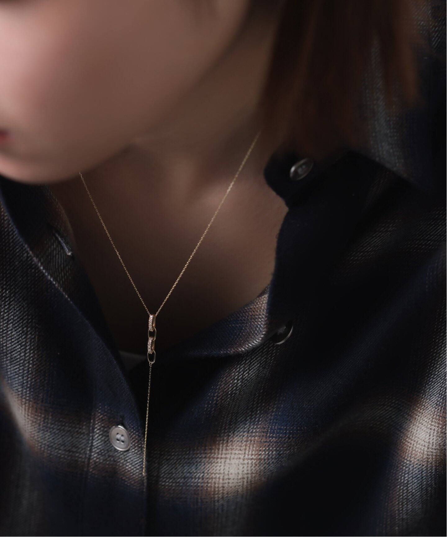 ダイヤバチカンモチーフYネックレス K10（ネックレス）｜Lilas（リラ 
