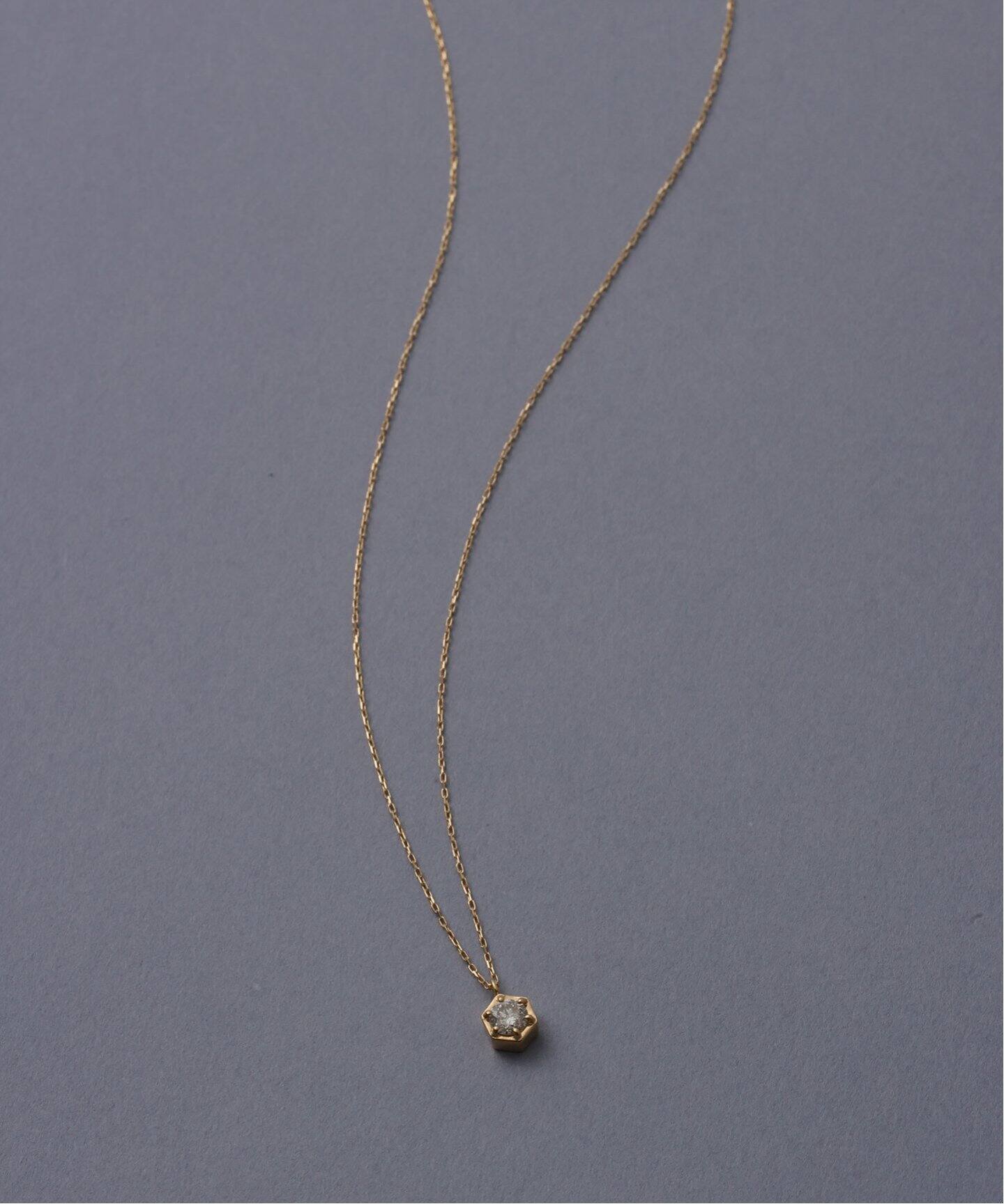 0.18ct六角ダイヤネックレス K18（ネックレス）｜Lilas（リラ）の通販  